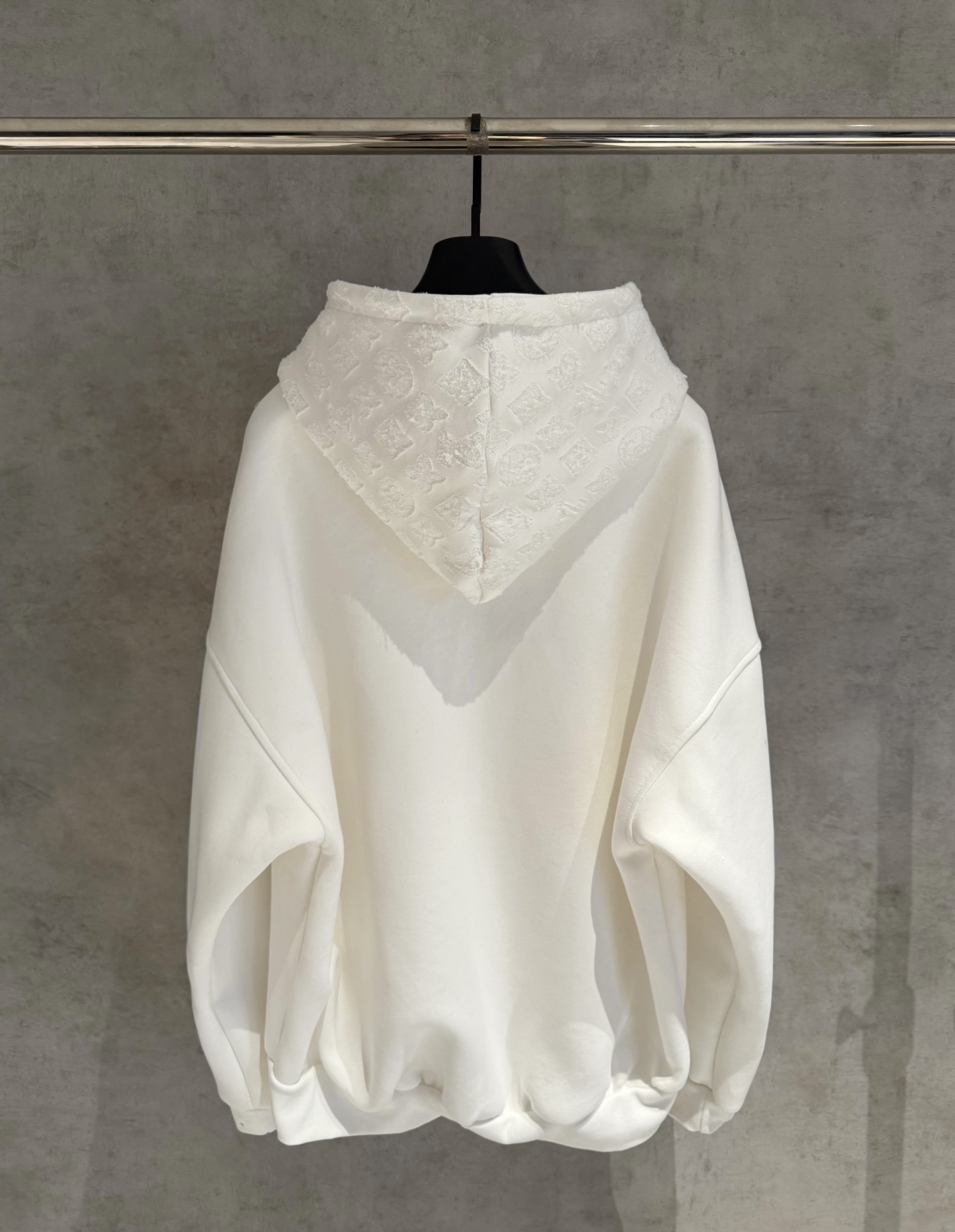 LV一比一男士白色連帽拉鍊外套 刺繡拼接設計感款｜歐美奢侈品精品推薦