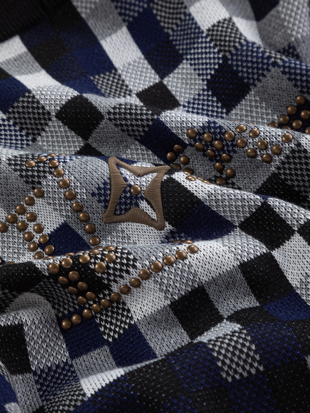 LV原單男士棋盤格針織長袖 低調奢華風格穿搭｜歐美奢侈品精品推薦