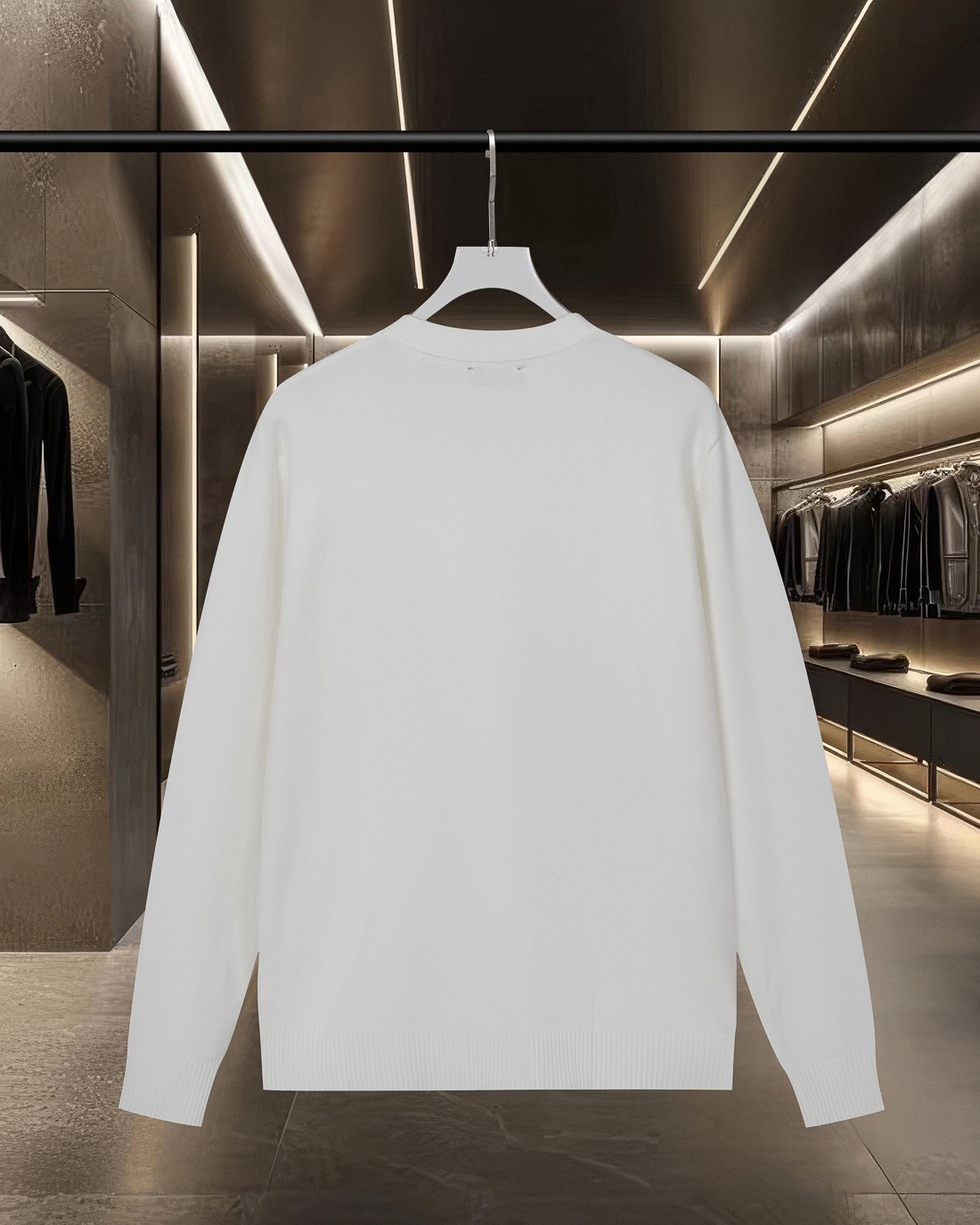 LV 高仿白色立體字母刺繡毛衣 秋冬簡約精品款｜歐美奢侈品精品推薦