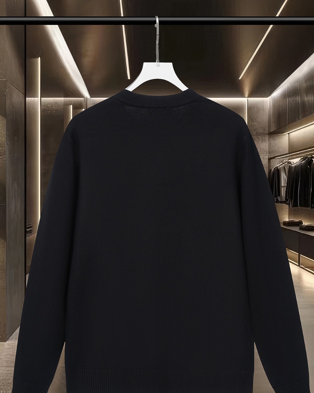 LV 高仿黑色立體字母毛衣 秋冬簡約經典款｜歐美奢侈品精品推薦