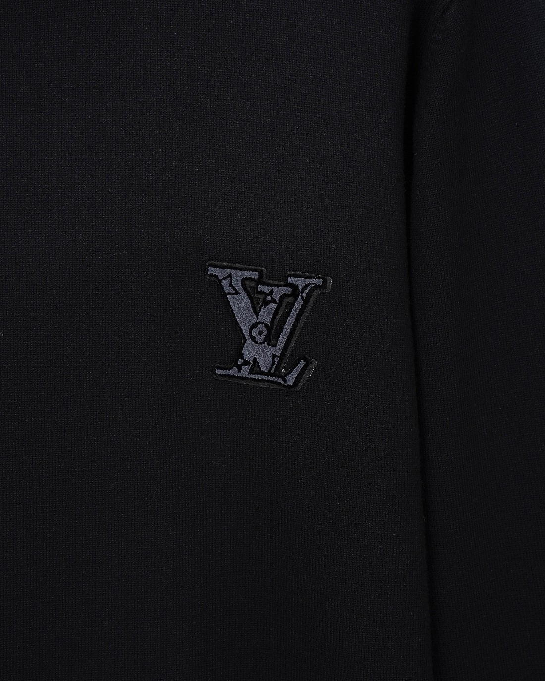 LV 高仿黑色立體字母毛衣 秋冬簡約經典款｜歐美奢侈品精品推薦