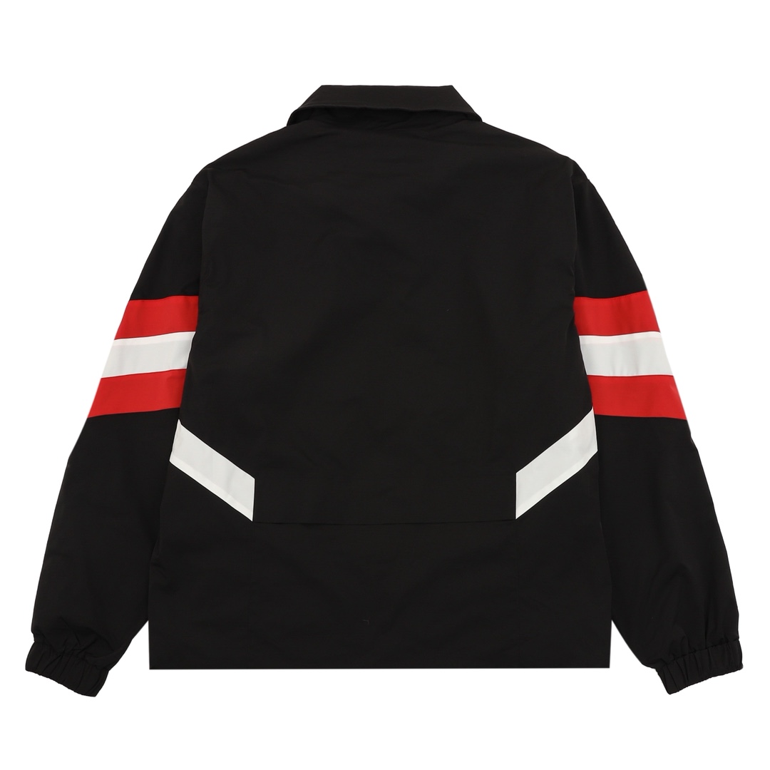 Balenciaga A貨男款運動外套 黑紅條紋活力版型