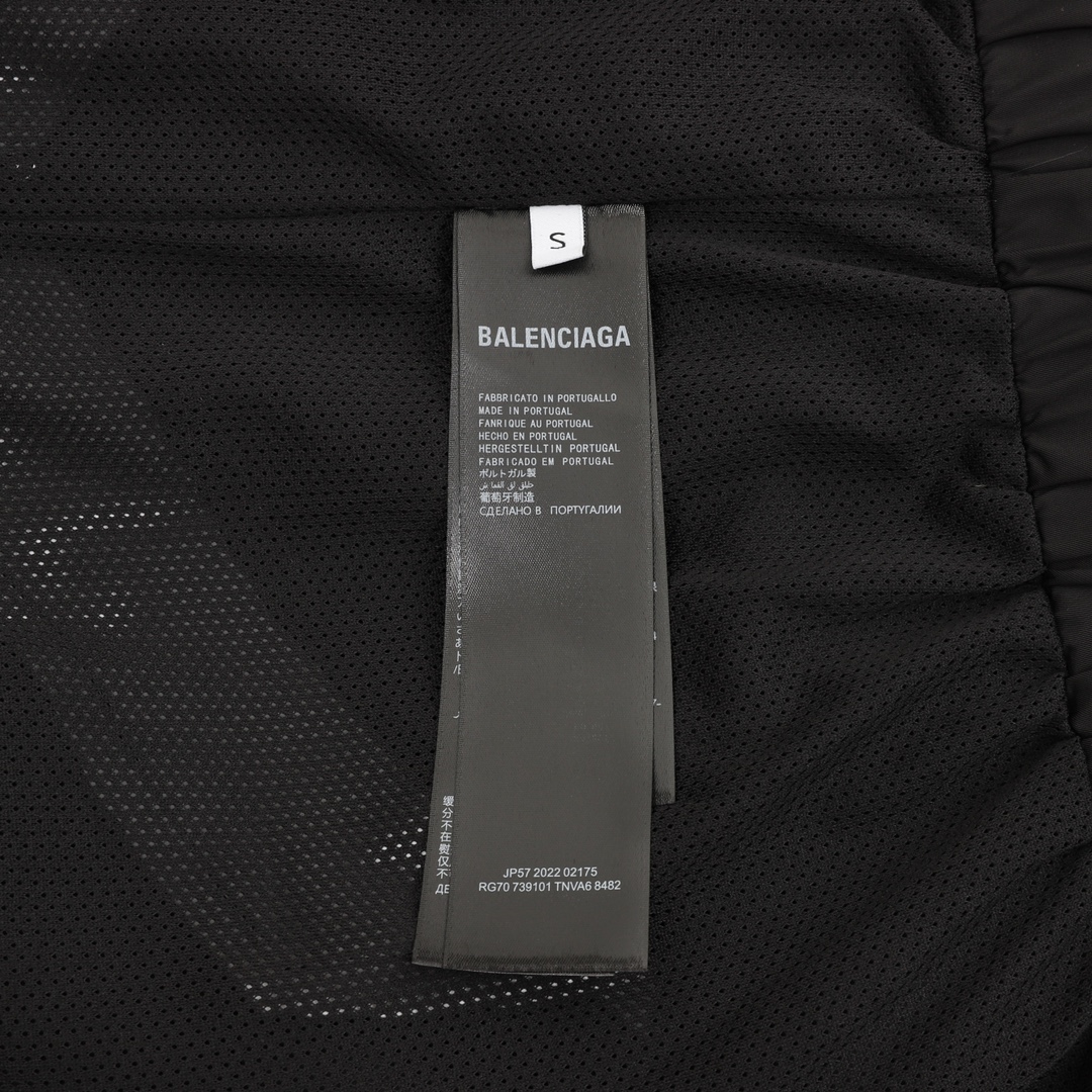 Balenciaga A貨男款運動外套 黑紅條紋活力版型