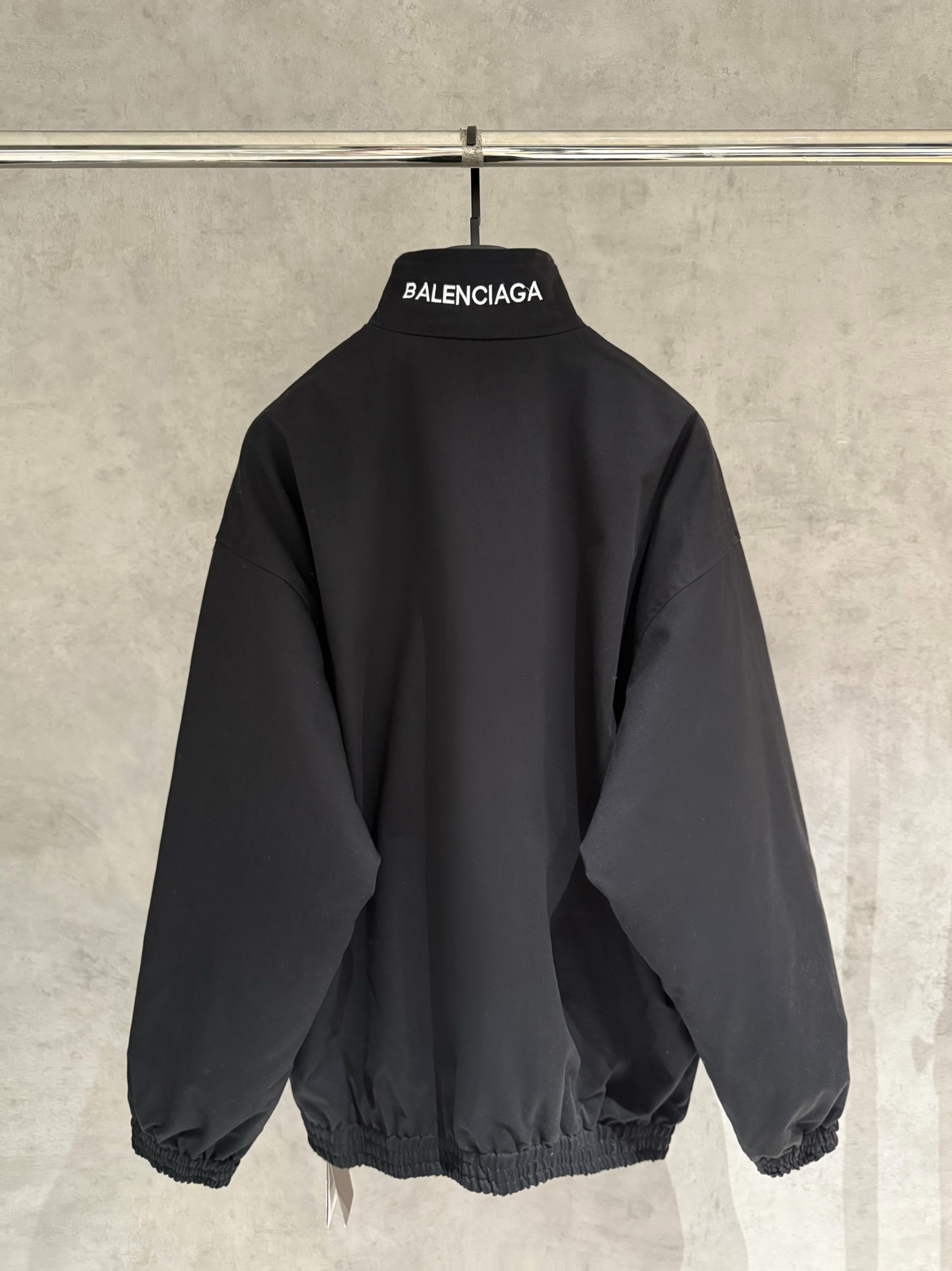 Balenciaga原單男士外套 黑色立領極簡輪廓設計