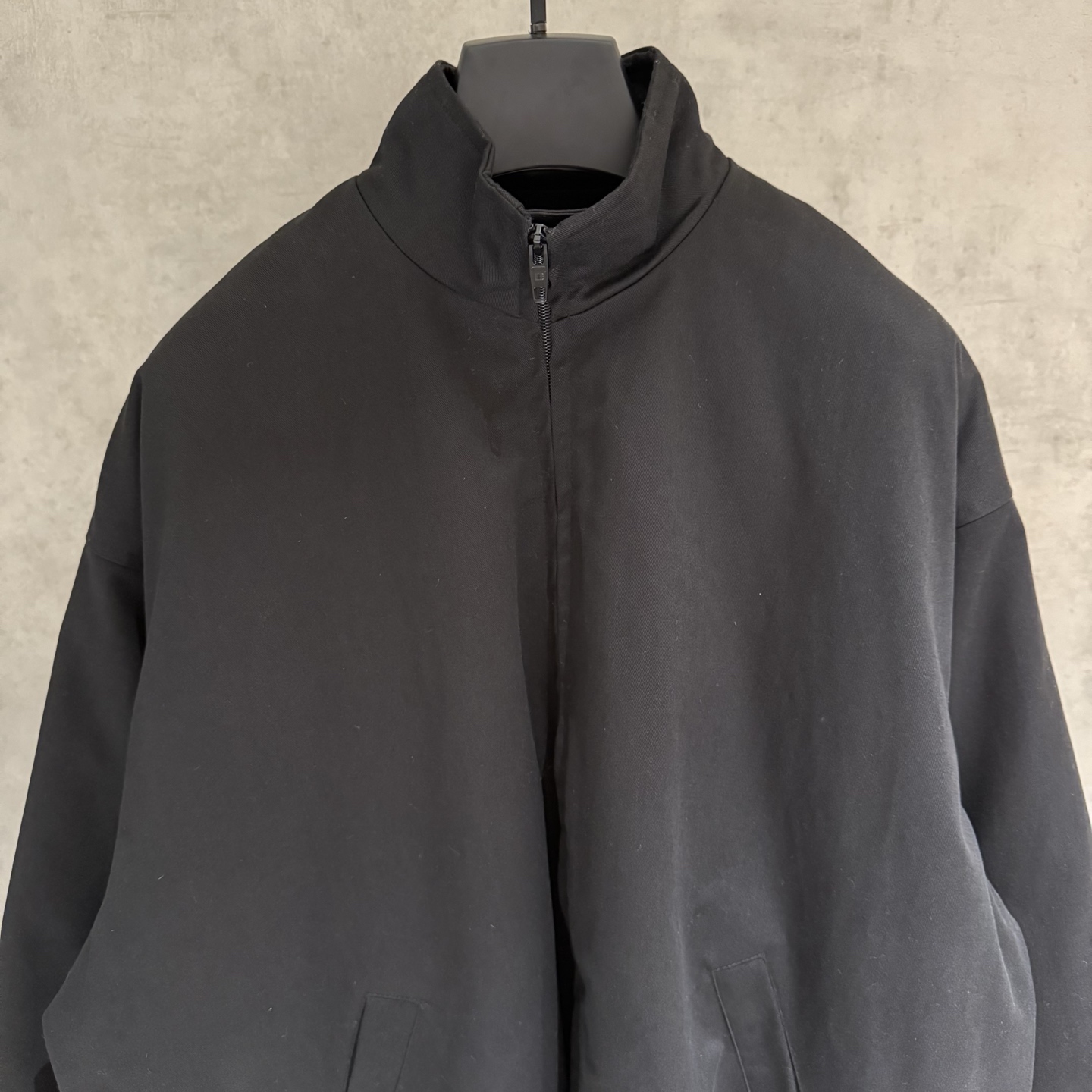 Balenciaga原單男士外套 黑色立領極簡輪廓設計