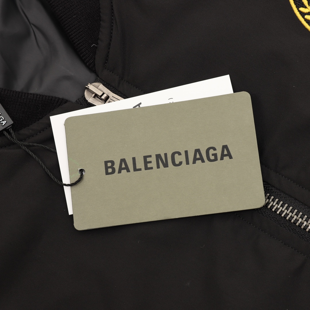 Balenciaga A貨飛行外套男款 經典徽章復古設計