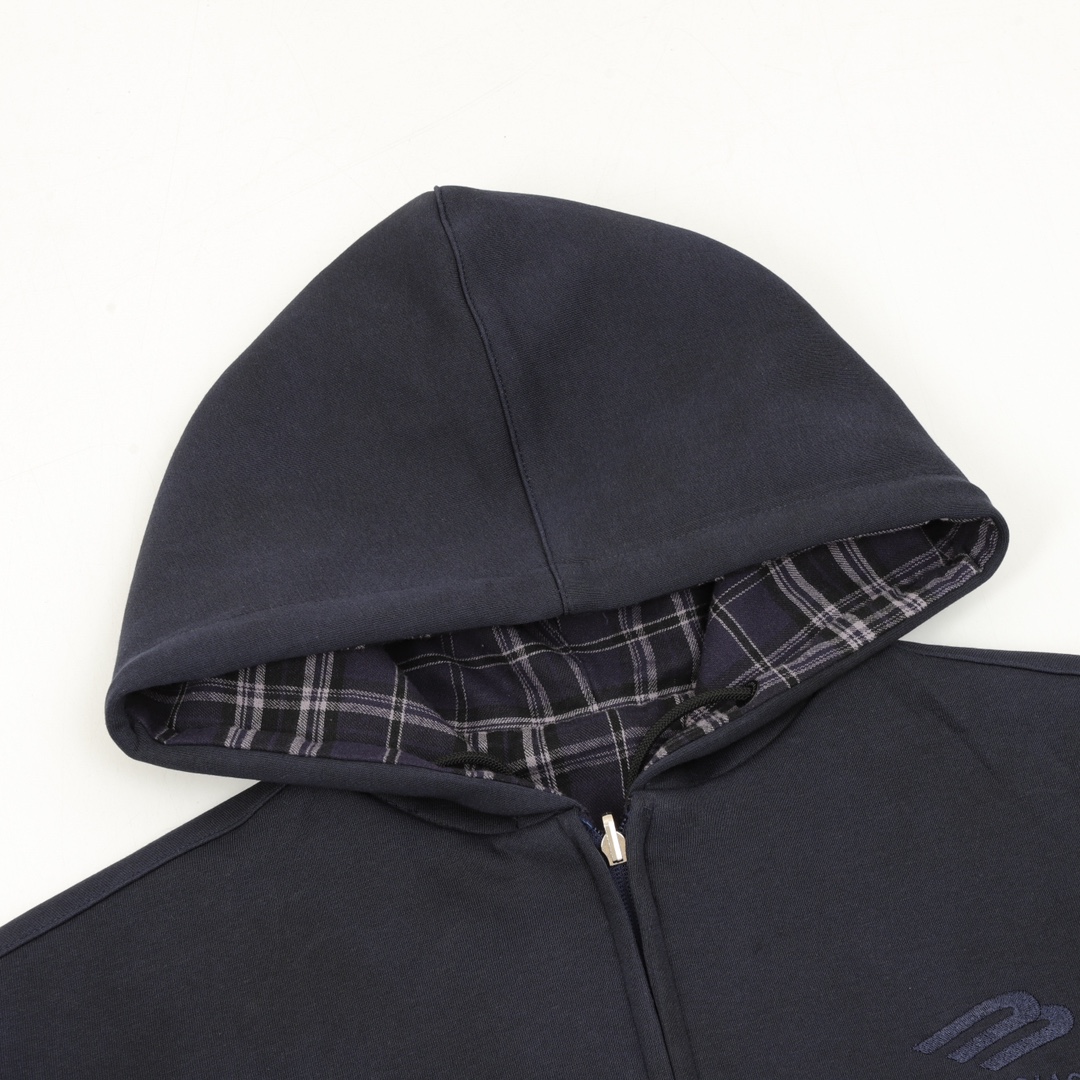 Balenciaga原單男款連帽外套 格紋內裏設計保暖實穿| 13 Balenciaga原單男款連帽外套 格紋內裏設計保暖實穿
