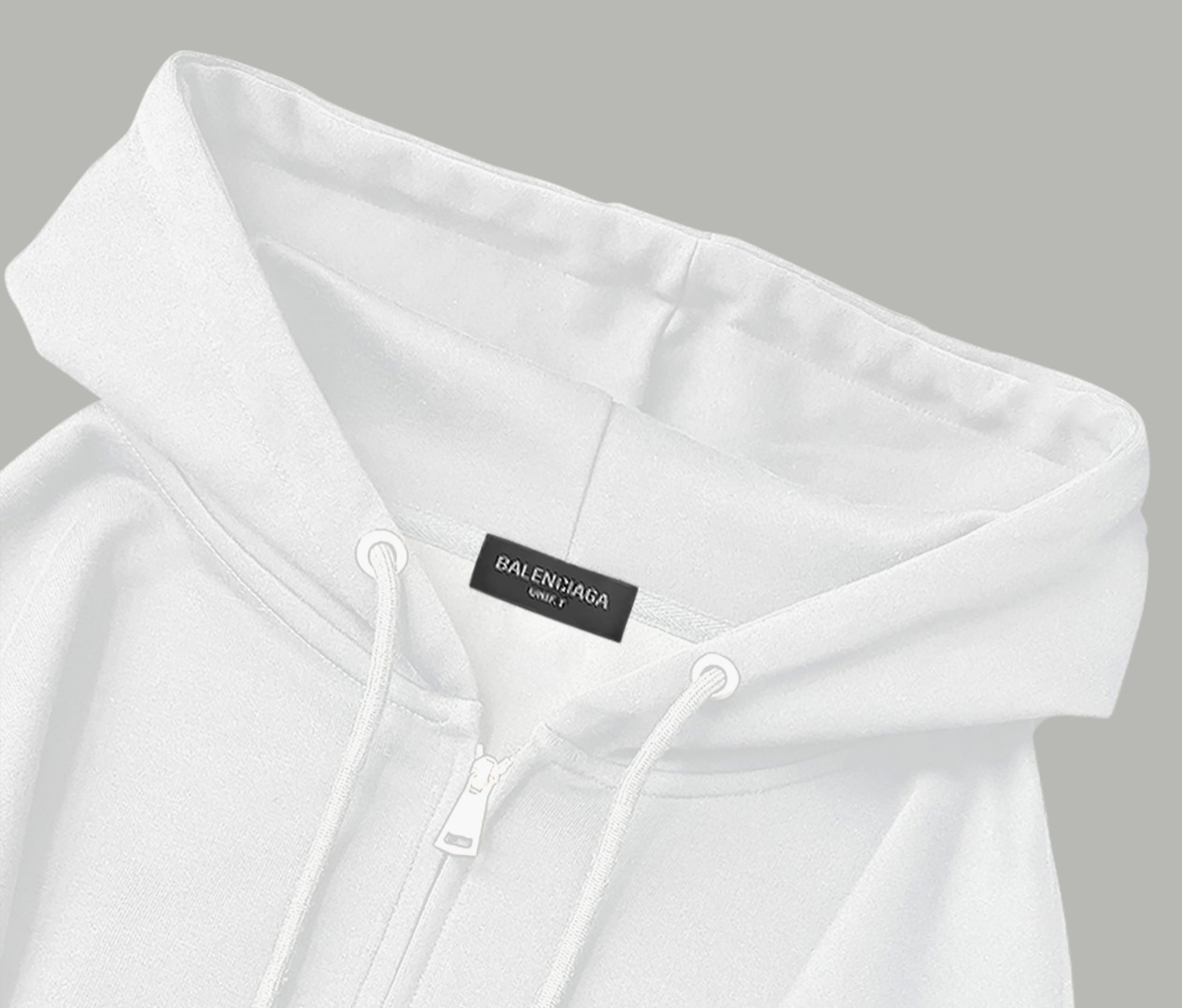 Balenciaga原單帽T 白色素面極簡風連帽外套| 13 Balenciaga原單帽T 白色素面極簡風連帽外套