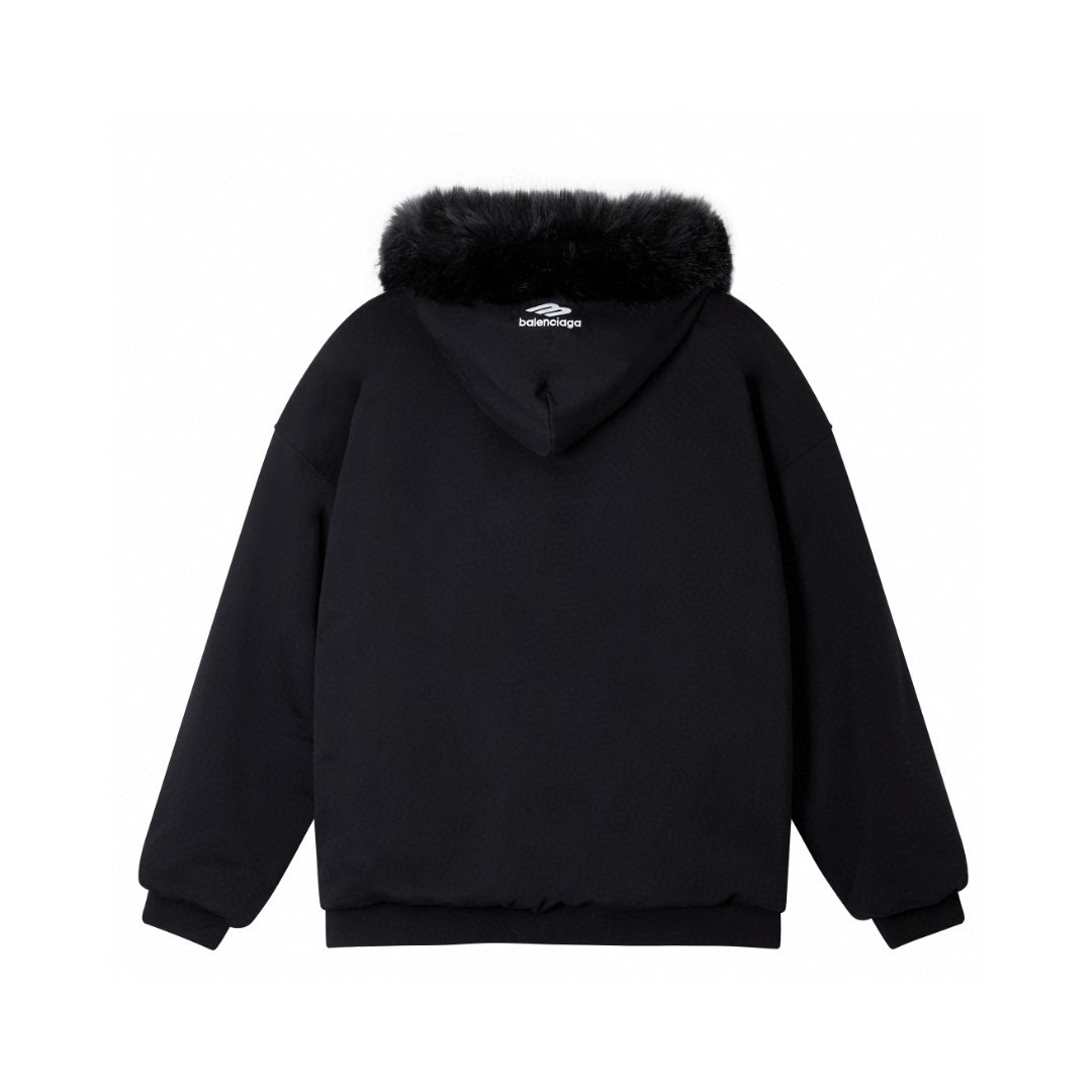 Balenciaga 一比一男士連帽外套 保暖毛領厚棉內裏秋冬限定款| 12 Balenciaga 一比一男士連帽外套 保暖毛領厚棉內裏秋冬限定款