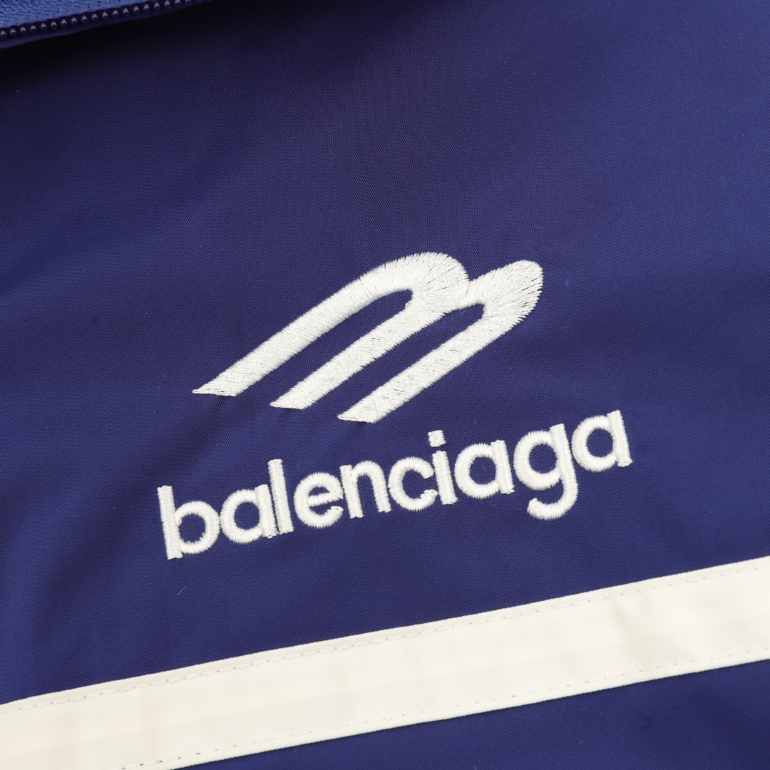 Balenciaga 一比一男士寶藍運動外套 撞色條紋立領設計| 12 Balenciaga 一比一男士寶藍運動外套 撞色條紋立領設計
