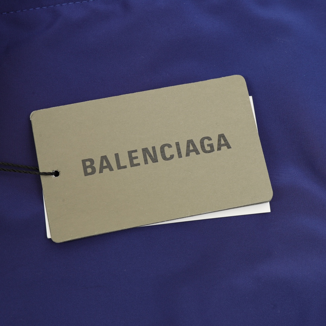 Balenciaga 一比一男士寶藍運動外套 撞色條紋立領設計| 8 Balenciaga 一比一男士寶藍運動外套 撞色條紋立領設計