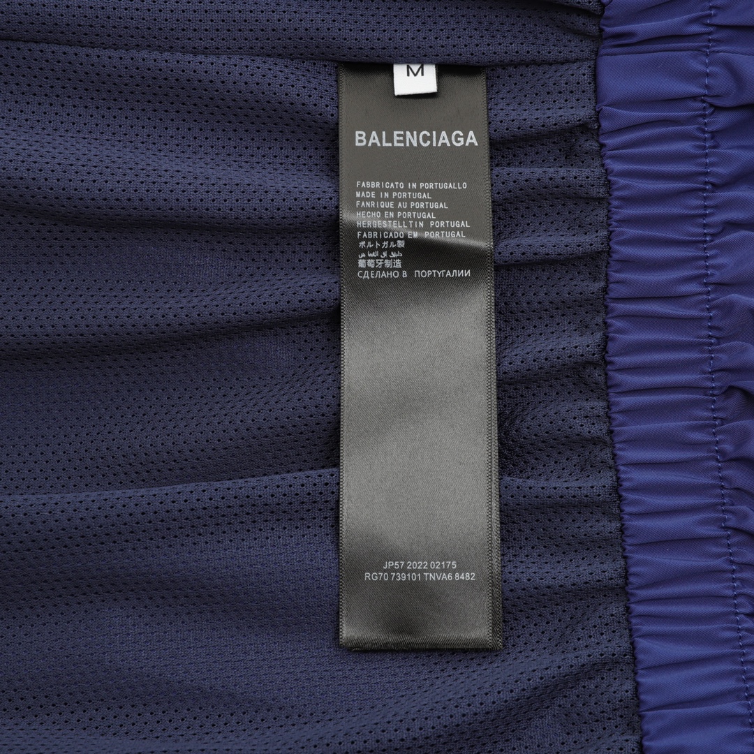 Balenciaga 一比一男士寶藍運動外套 撞色條紋立領設計| 7 Balenciaga 一比一男士寶藍運動外套 撞色條紋立領設計