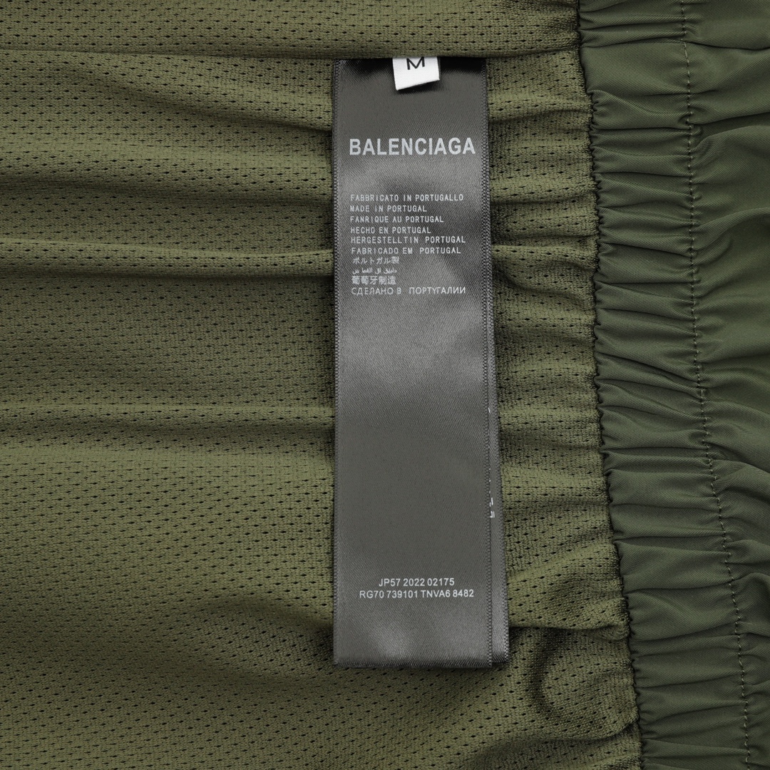 Balenciaga 高仿男士墨綠撞條外套 運動風拼接輕防風設計| 7 Balenciaga 高仿男士墨綠撞條外套 運動風拼接輕防風設計