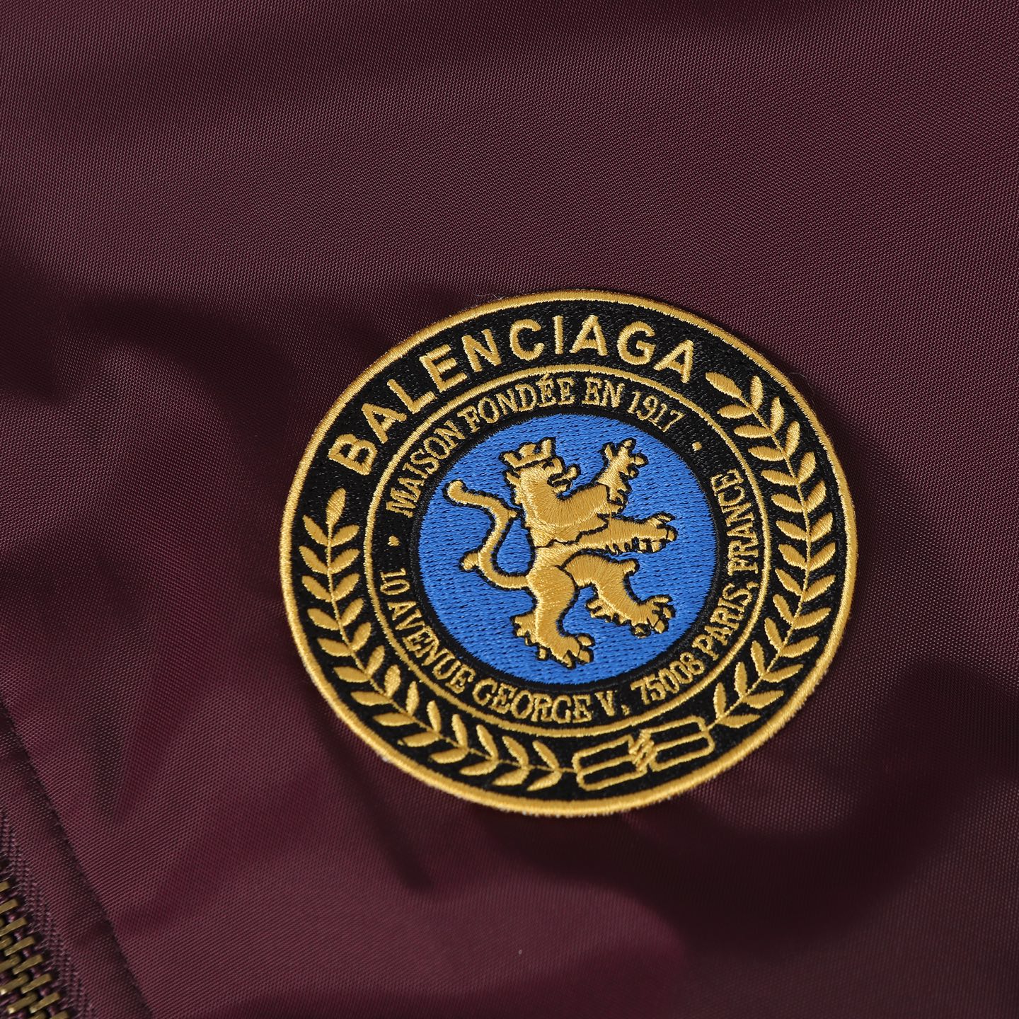 Balenciaga A貨男士酒紅飛行外套 經典盾章徽標百搭款| 12 Balenciaga A貨男士酒紅飛行外套 經典盾章徽標百搭款