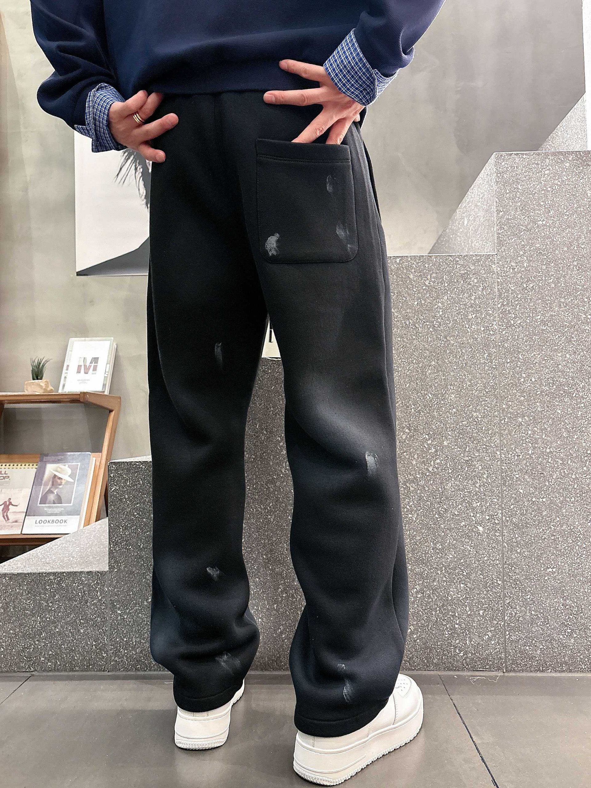 Balenciaga 高仿男士水洗刷破運動褲 潮流寬鬆直筒設計款| 9 Balenciaga 高仿男士水洗刷破運動褲 潮流寬鬆直筒設計款