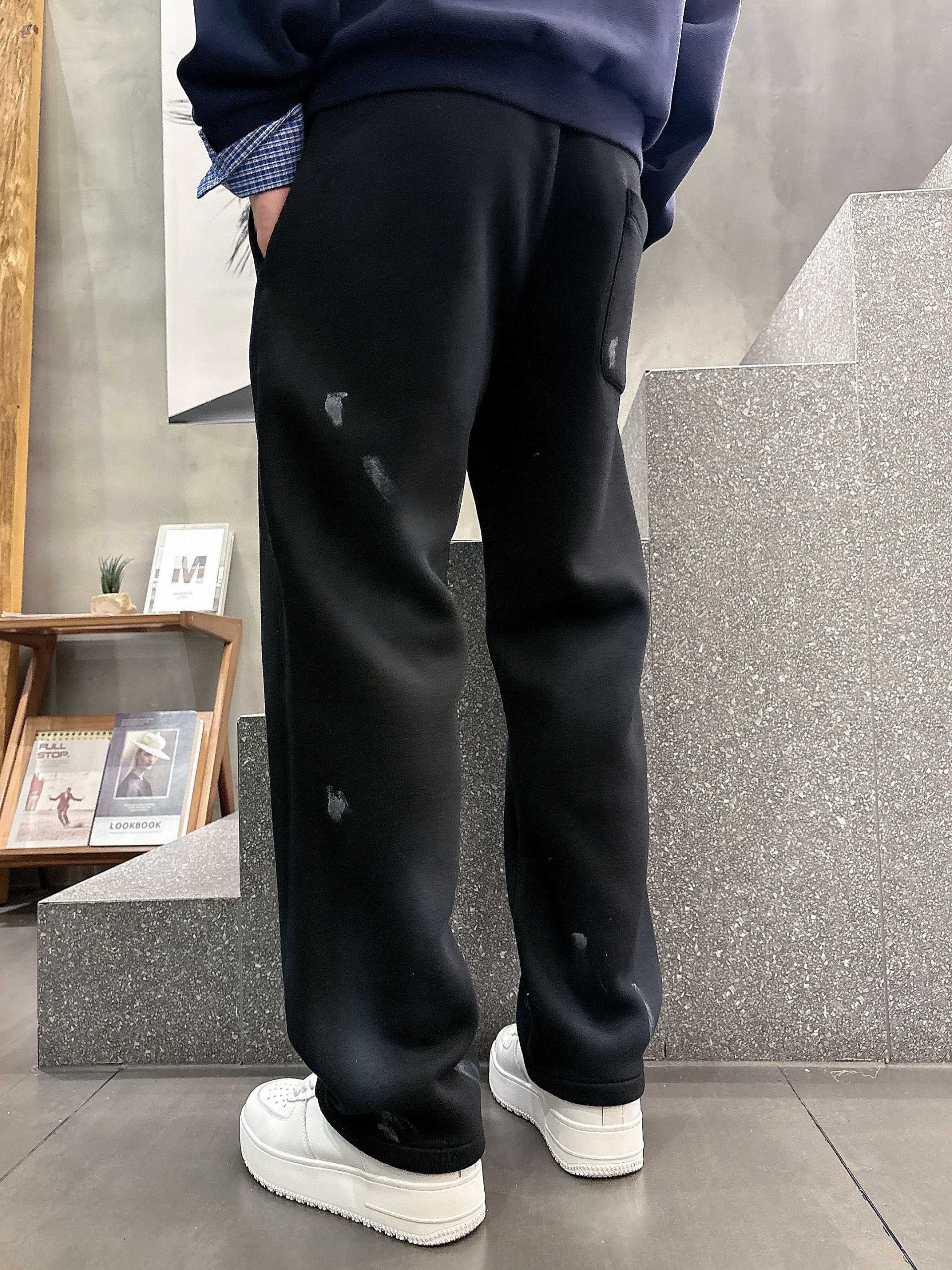 Balenciaga 高仿男士水洗刷破運動褲 潮流寬鬆直筒設計款| 8 Balenciaga 高仿男士水洗刷破運動褲 潮流寬鬆直筒設計款