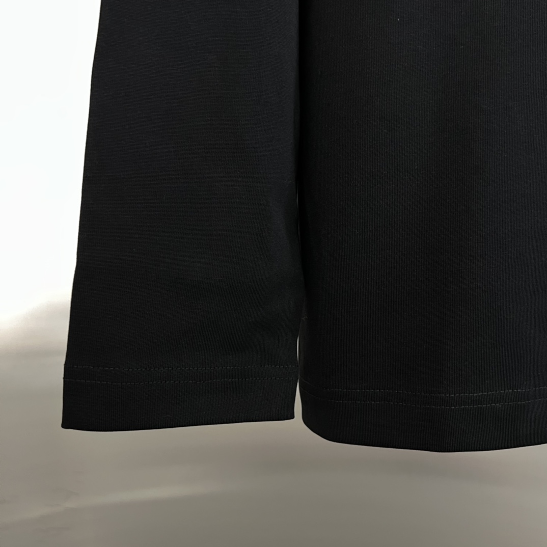 Balenciaga原單長袖T恤黑色 男款極簡圓形Logo設計個性時尚| 10 Balenciaga原單長袖T恤黑色 男款極簡圓形Logo設計個性時尚