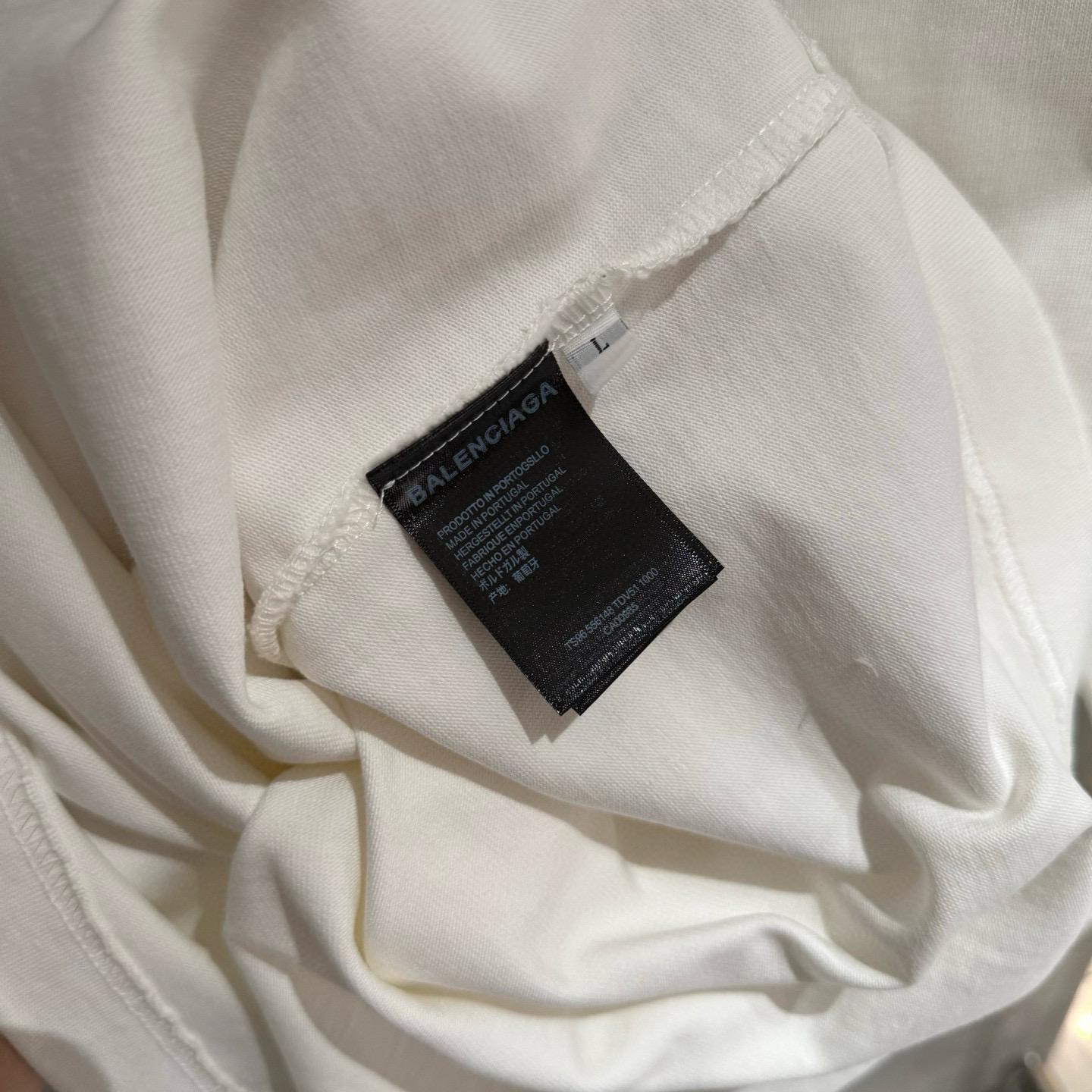 BalenciagaA貨男士白色長袖T恤極簡Logo設計百搭實穿款| 8 BalenciagaA貨男士白色長袖T恤極簡Logo設計百搭實穿款