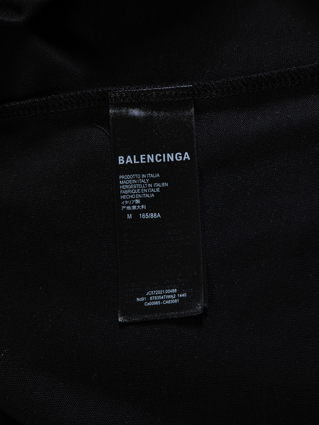 Balenciaga一比一男士黑色短袖T恤徽章風格圖案設計個性款| 15 Balenciaga一比一男士黑色短袖T恤徽章風格圖案設計個性款