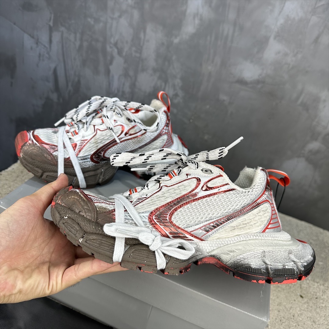 Balenciaga 高仿白紅咖老爹鞋撞色設計潮感街頭首選|超A仿原單精品圖片 12 Balenciaga 高仿白紅咖老爹鞋撞色設計潮感街頭首選|歐美奢侈品精品推薦