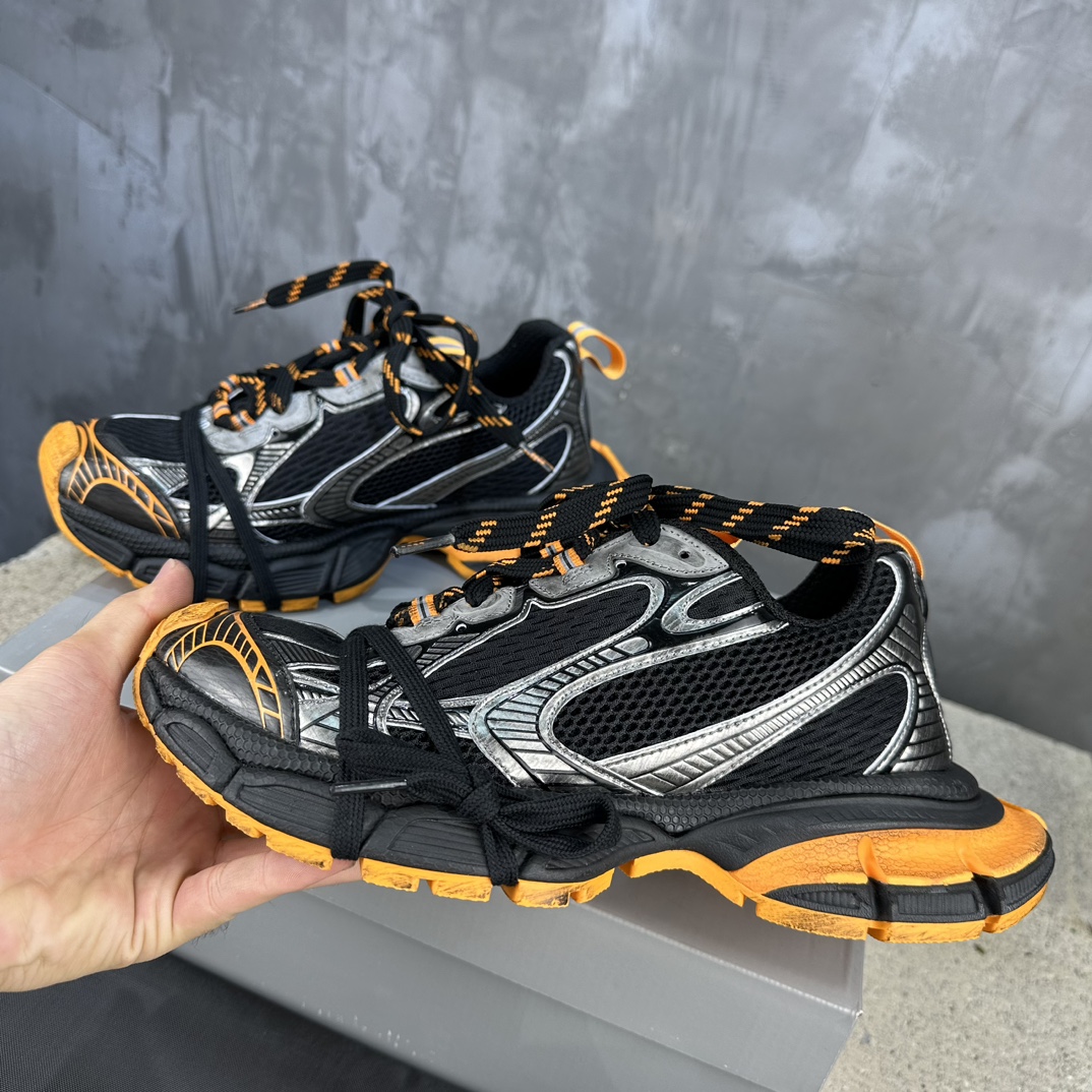 Balenciaga 原單黑橘老爹鞋街頭撞色設計動感十足｜歐美奢侈品精品推薦