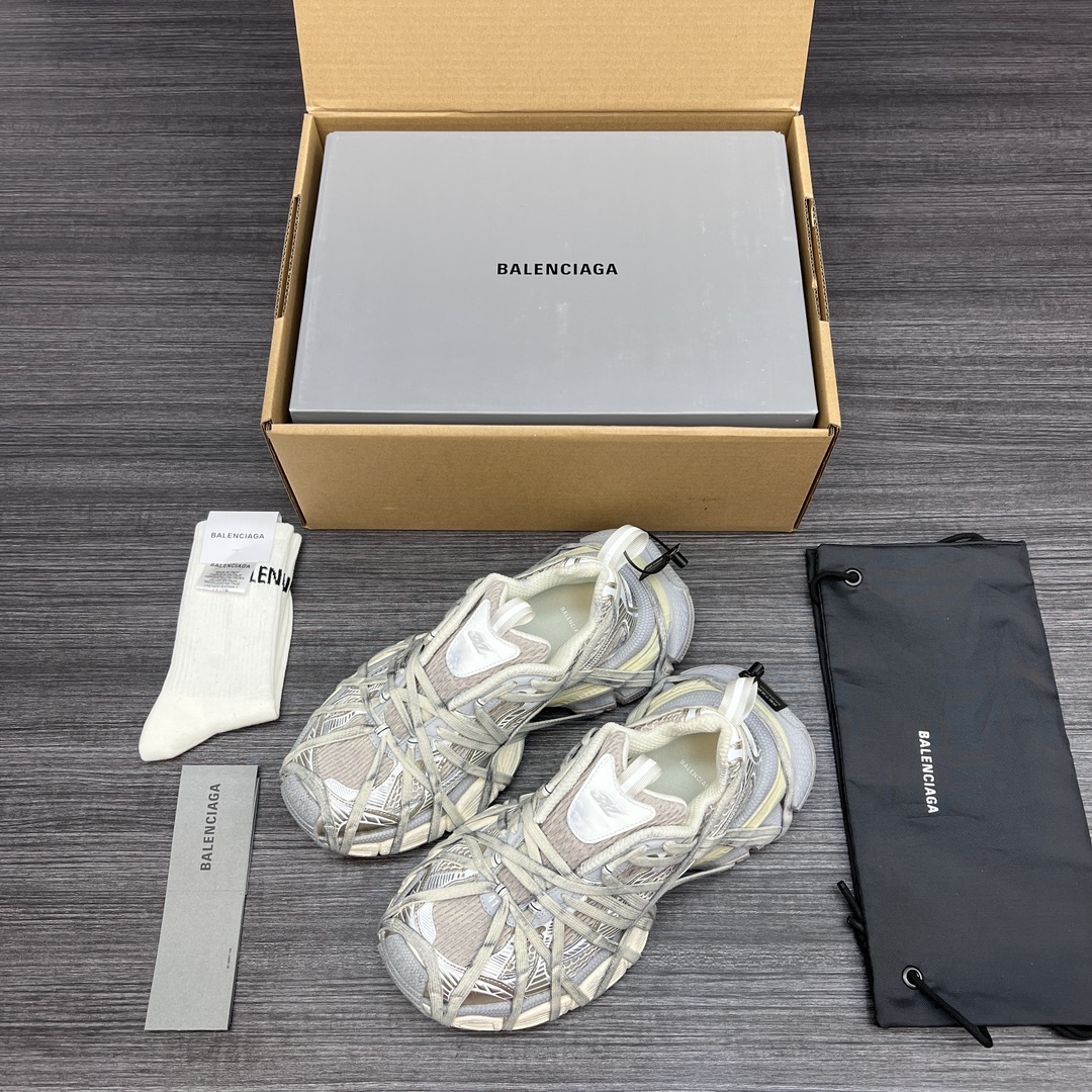 Balenciaga 一比一奶灰老爹鞋含盒配件還原專櫃質感