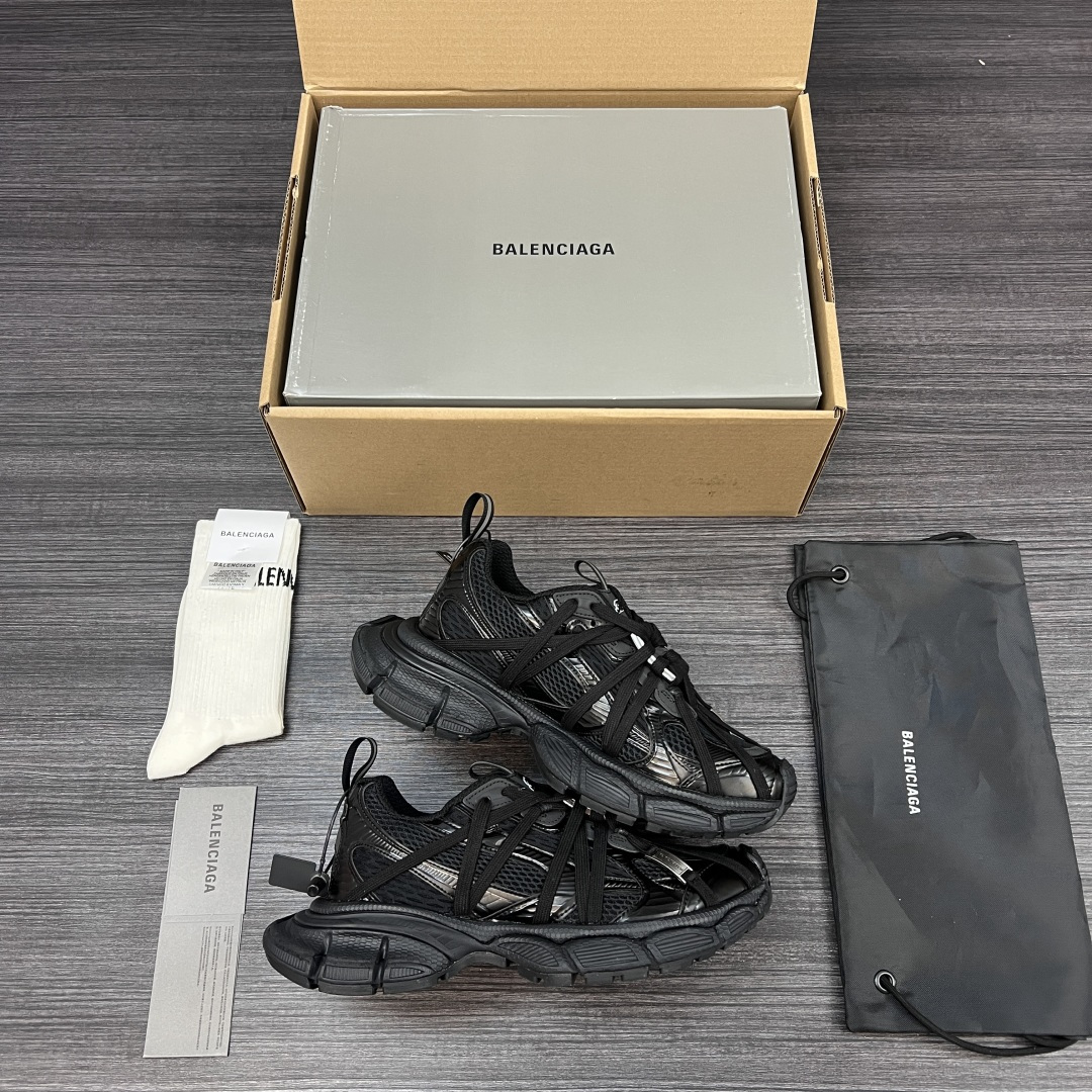Balenciaga A貨全黑老爹鞋反光設計強化夜間辨識度| 10 Balenciaga A貨全黑老爹鞋反光設計強化夜間辨識度