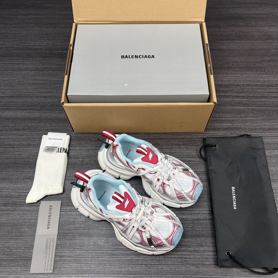 Balenciaga 一比一紅藍老爹鞋清新對比色街頭搭配｜歐美奢侈品精品推薦