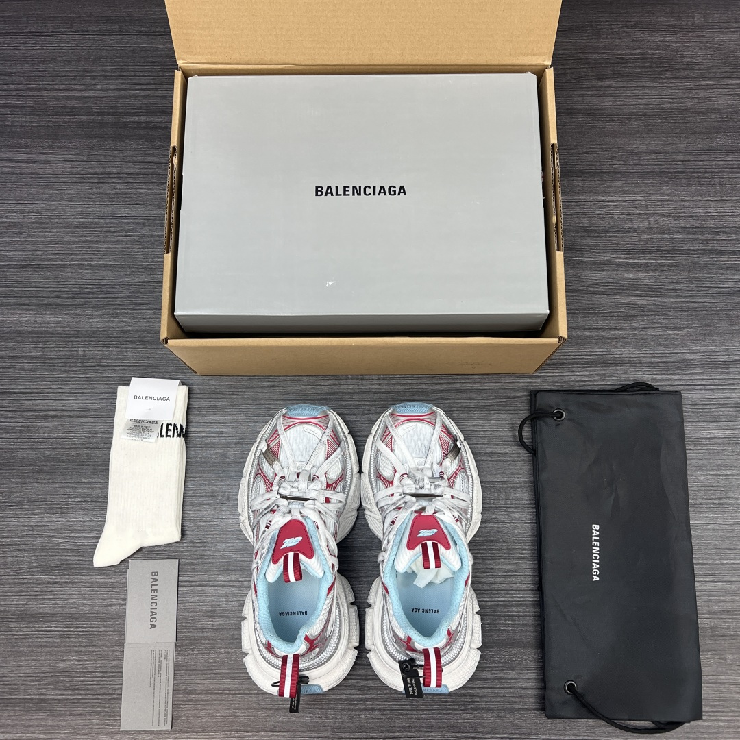 Balenciaga 一比一紅藍老爹鞋清新對比色街頭搭配｜歐美奢侈品精品推薦