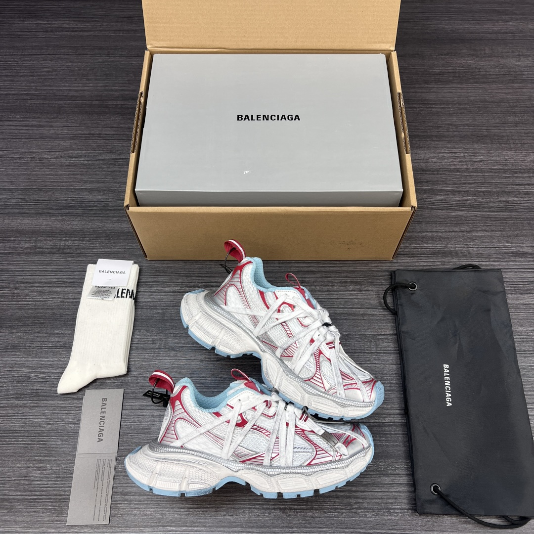 Balenciaga 一比一紅藍老爹鞋清新對比色街頭搭配｜歐美奢侈品精品推薦