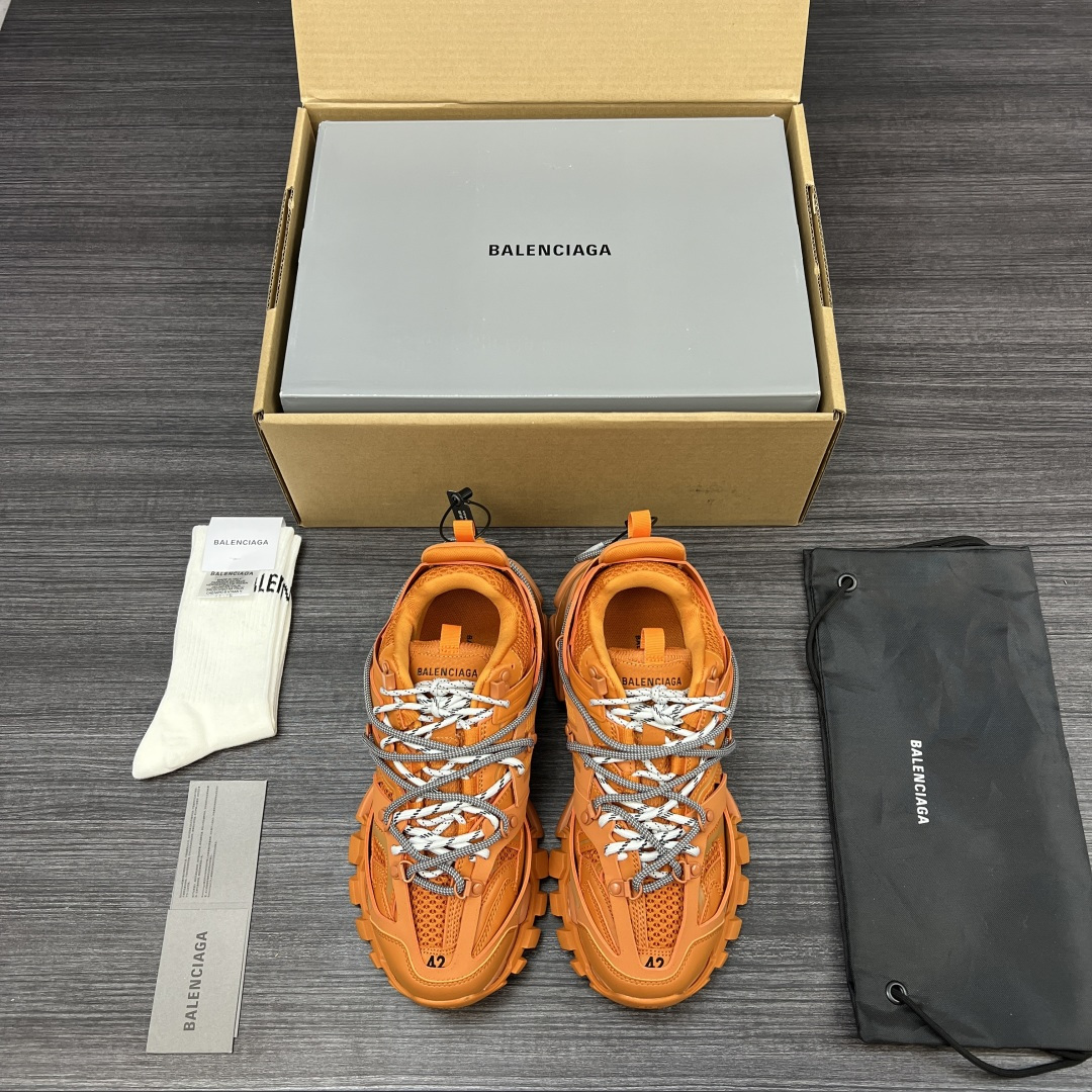 Balenciaga 高仿男士老爹鞋 橘色厚底設計 前衛造型| 14 Balenciaga 高仿男士老爹鞋 橘色厚底設計 前衛造型