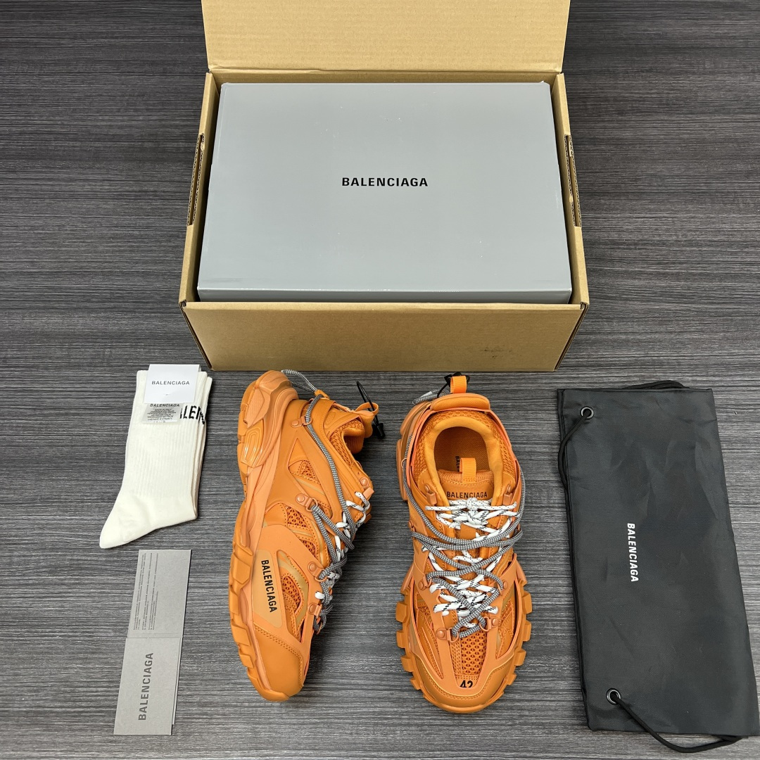 Balenciaga 高仿男士老爹鞋 橘色厚底設計 前衛造型| 9 Balenciaga 高仿男士老爹鞋 橘色厚底設計 前衛造型