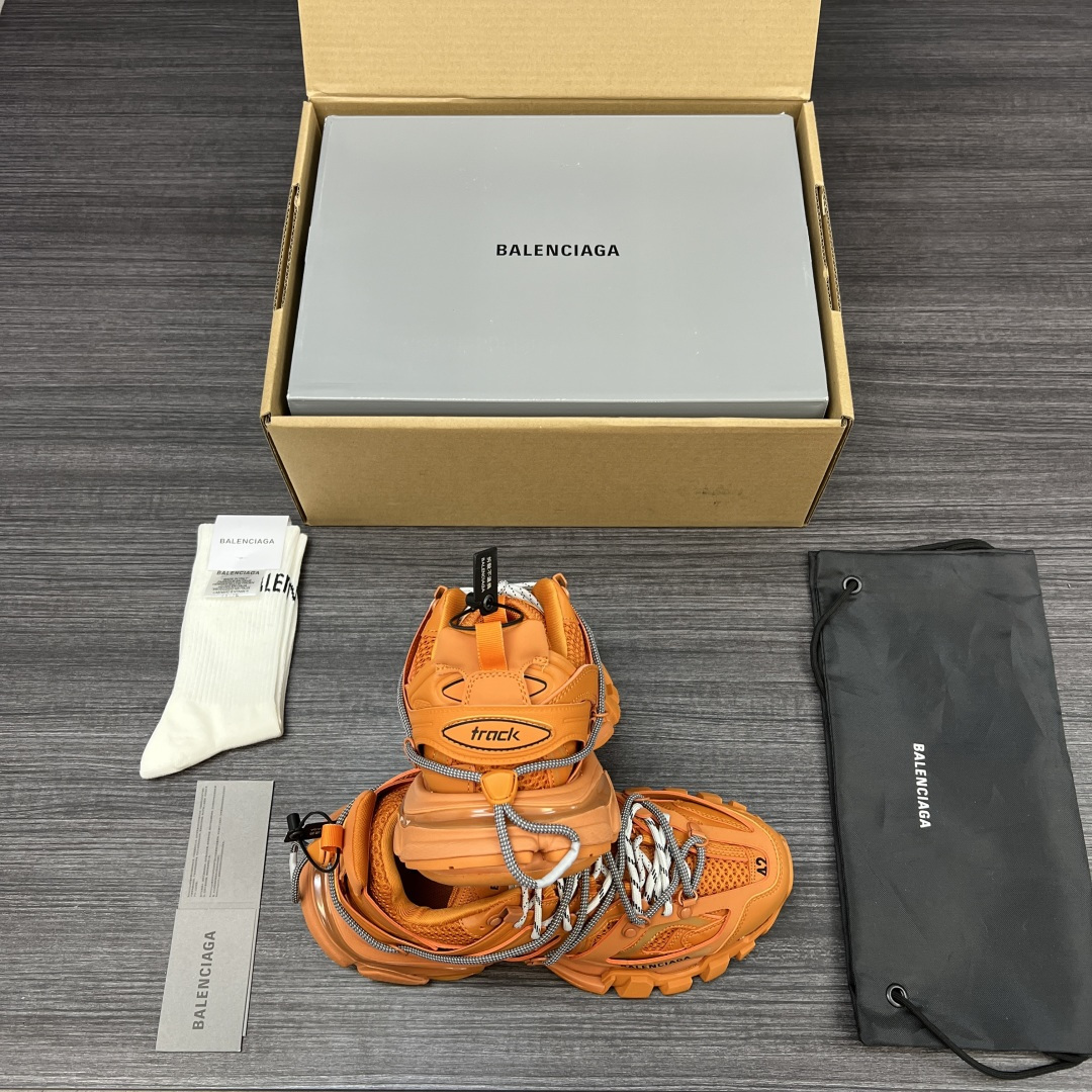 Balenciaga 高仿男士老爹鞋 橘色厚底設計 前衛造型| 8 Balenciaga 高仿男士老爹鞋 橘色厚底設計 前衛造型