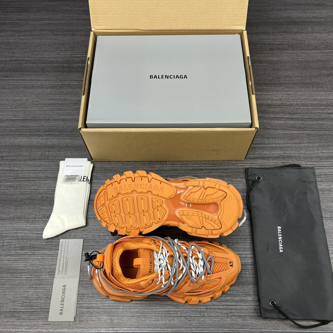 Balenciaga 高仿男士老爹鞋 橘色厚底設計 前衛造型| 7 Balenciaga 高仿男士老爹鞋 橘色厚底設計 前衛造型