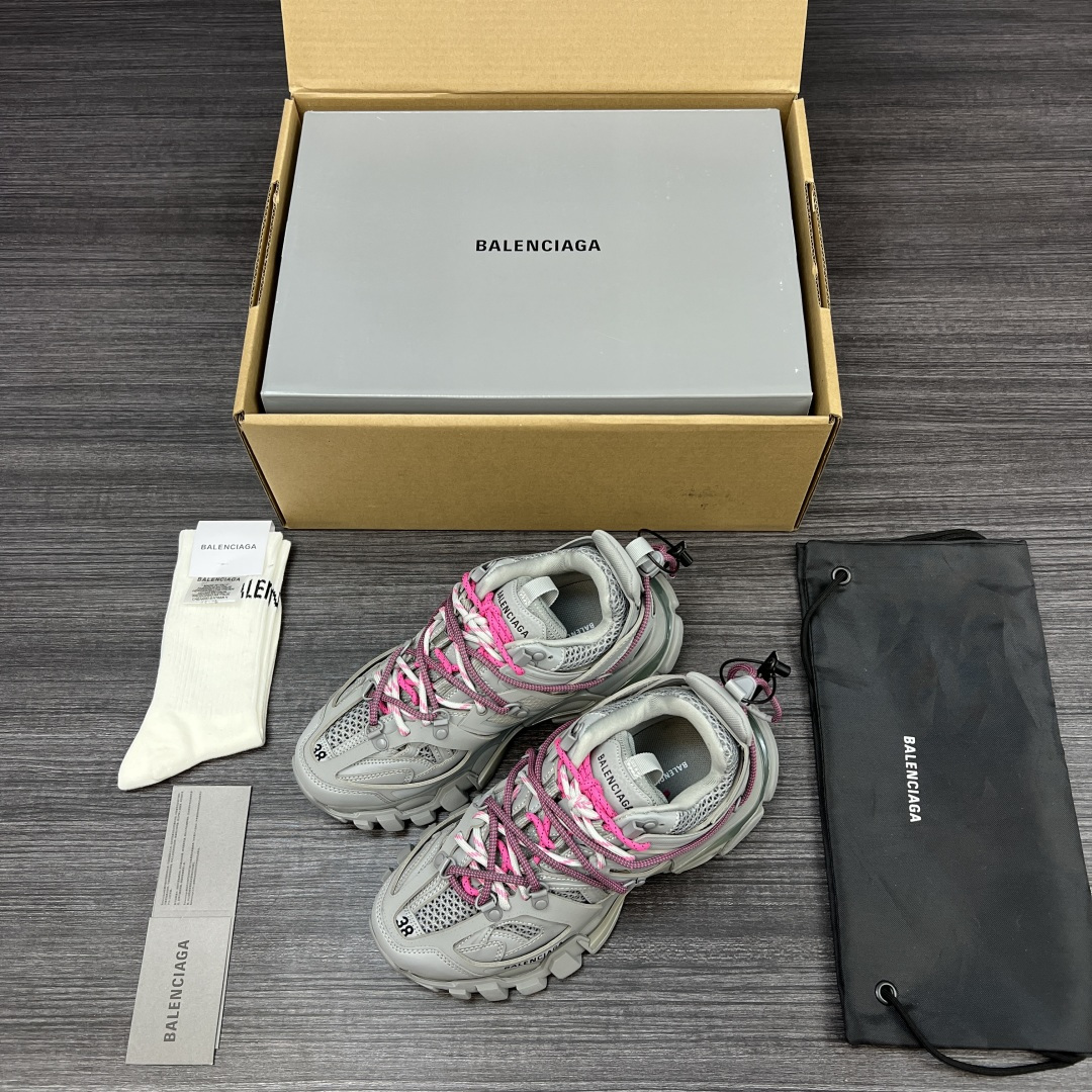 Balenciaga 原單老爹鞋男款 灰粉配色 輕量街頭潮履