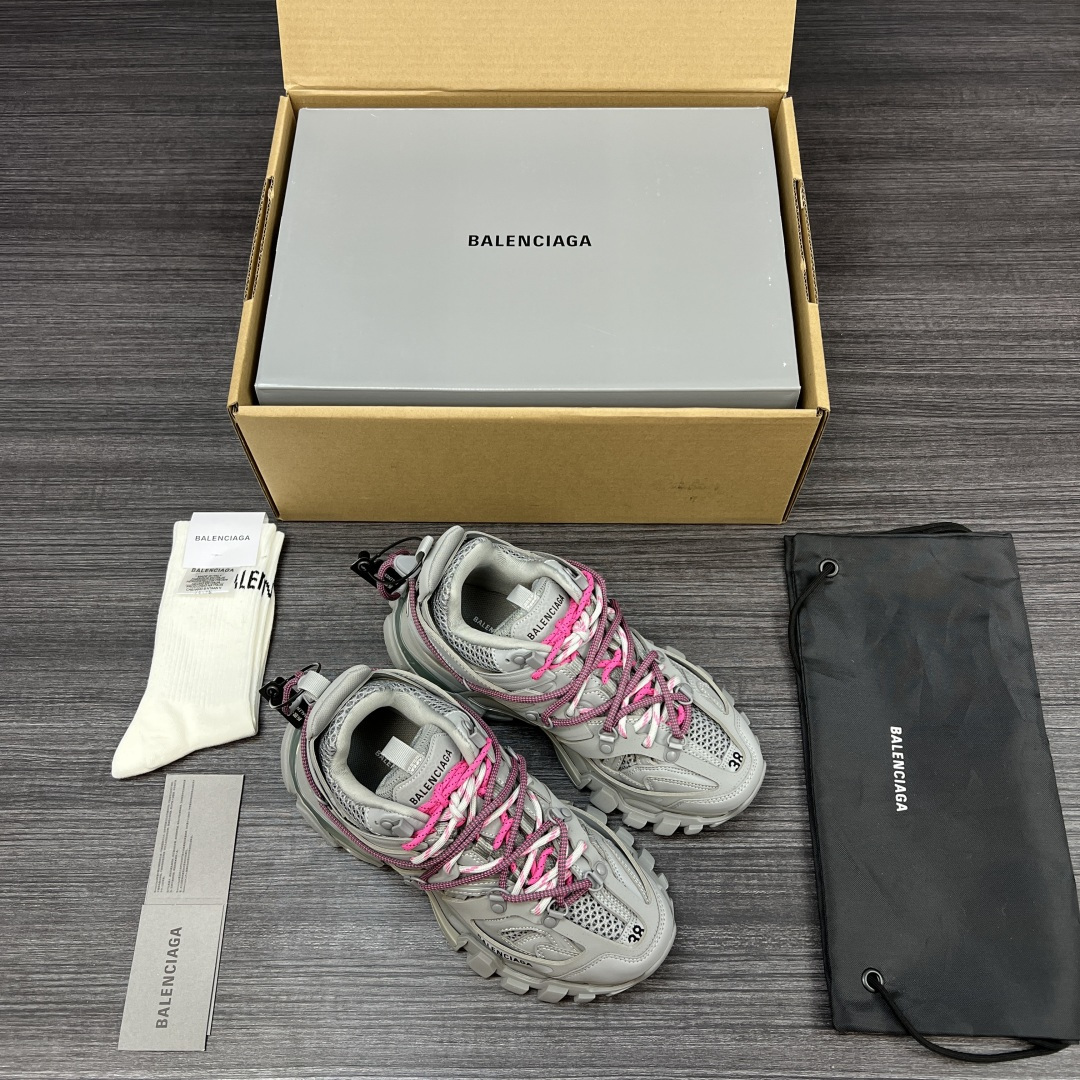Balenciaga 原單老爹鞋男款 灰粉配色 輕量街頭潮履｜歐美奢侈品精品推薦