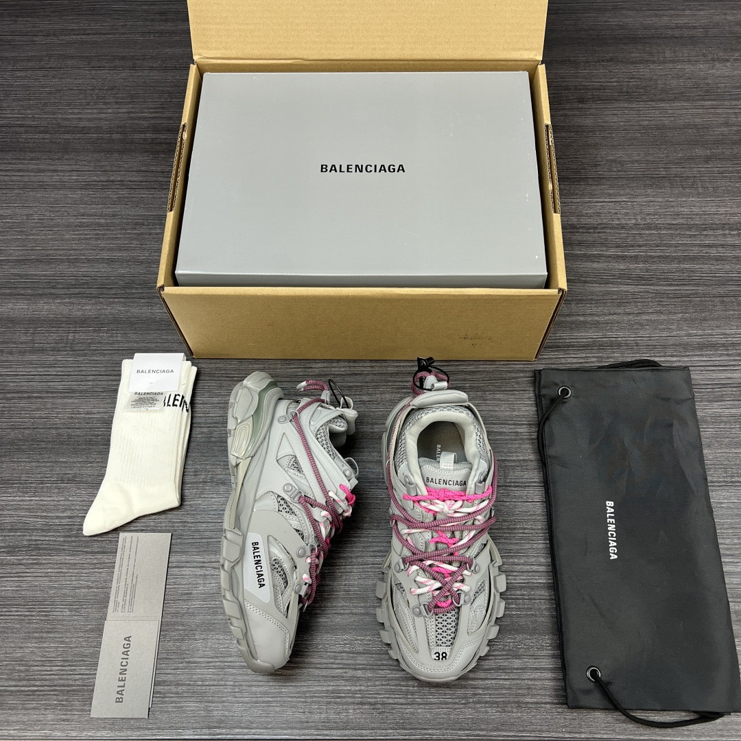 Balenciaga 原單老爹鞋男款 灰粉配色 輕量街頭潮履｜歐美奢侈品精品推薦