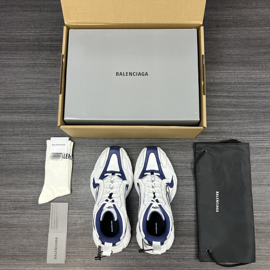 Balenciaga 高仿男士運動鞋 白藍撞色設計 流線感輕量跑鞋| 11 Balenciaga 高仿男士運動鞋 白藍撞色設計 流線感輕量跑鞋