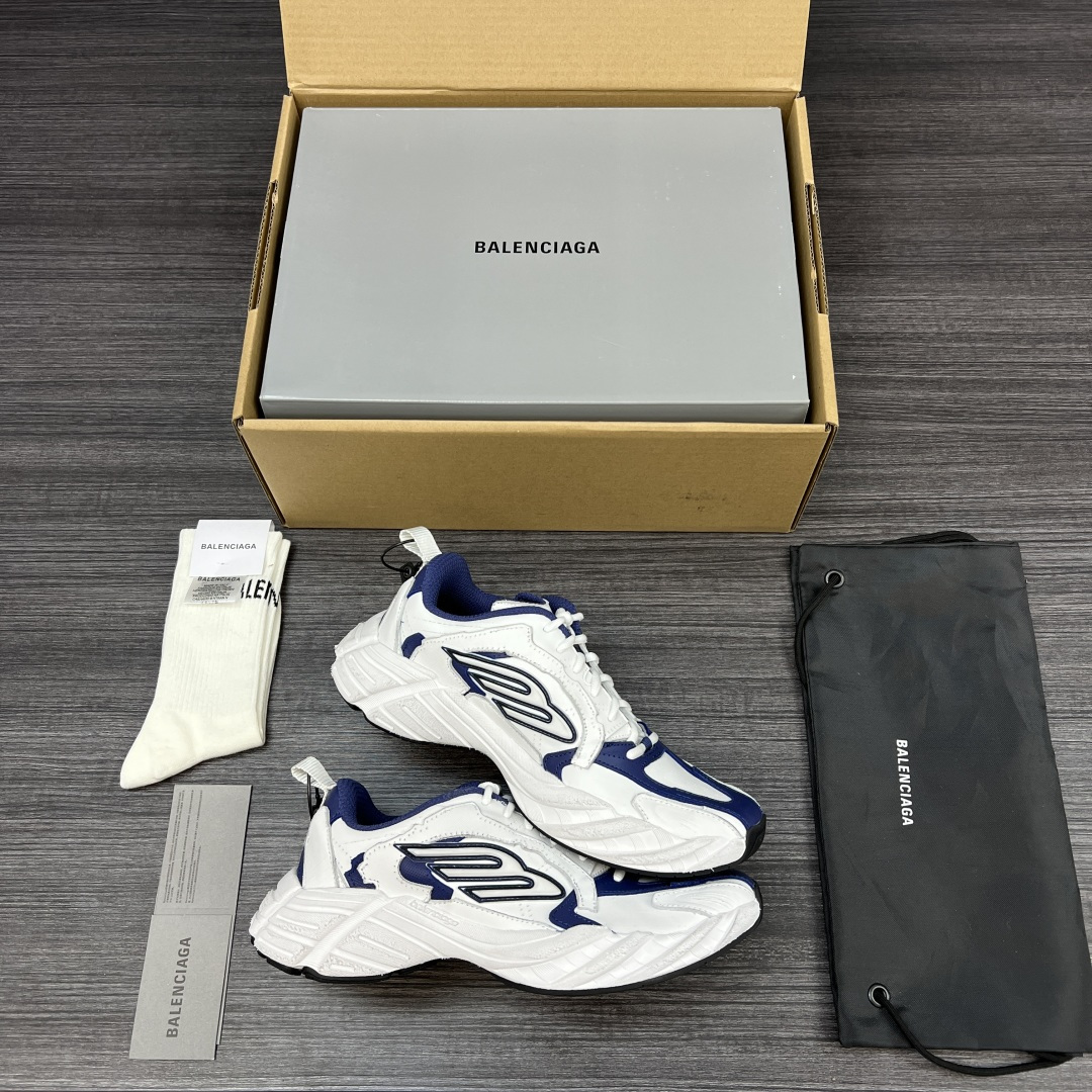 Balenciaga 高仿男士運動鞋 白藍撞色設計 流線感輕量跑鞋| 10 Balenciaga 高仿男士運動鞋 白藍撞色設計 流線感輕量跑鞋