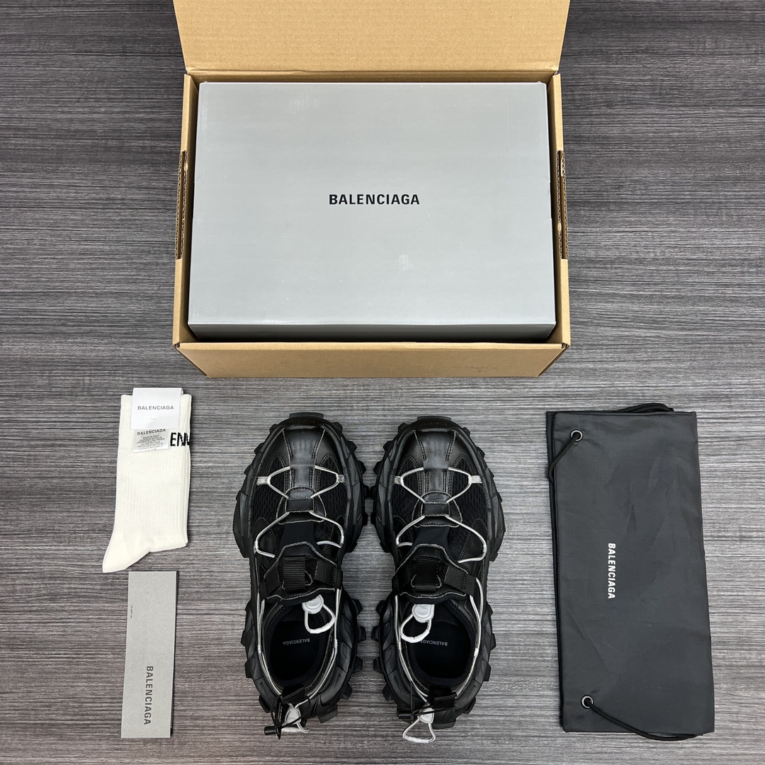 Balenciaga 高仿黑色老爹鞋男款 編織結構設計 街頭重裝風格| 11 Balenciaga 高仿黑色老爹鞋男款 編織結構設計 街頭重裝風格