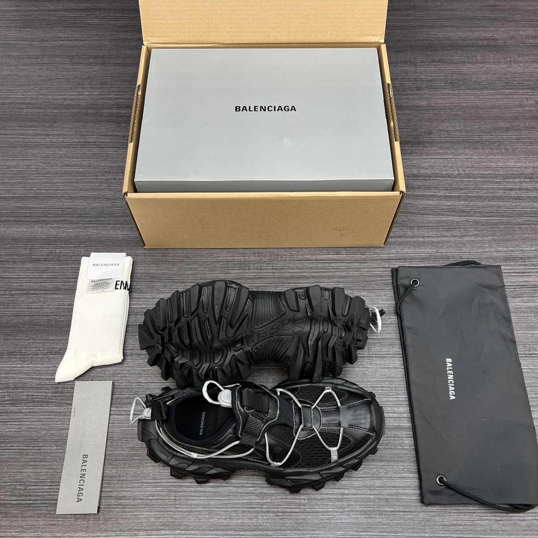 Balenciaga 高仿黑色老爹鞋男款 編織結構設計 街頭重裝風格| 7 Balenciaga 高仿黑色老爹鞋男款 編織結構設計 街頭重裝風格