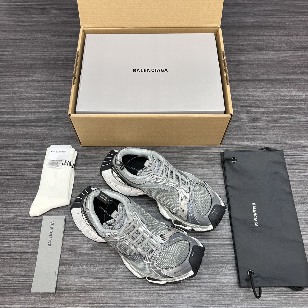 Balenciaga 高仿灰色運動鞋男款 全網布透氣設計 休閒跑步鞋| 13 Balenciaga 高仿灰色運動鞋男款 全網布透氣設計 休閒跑步鞋