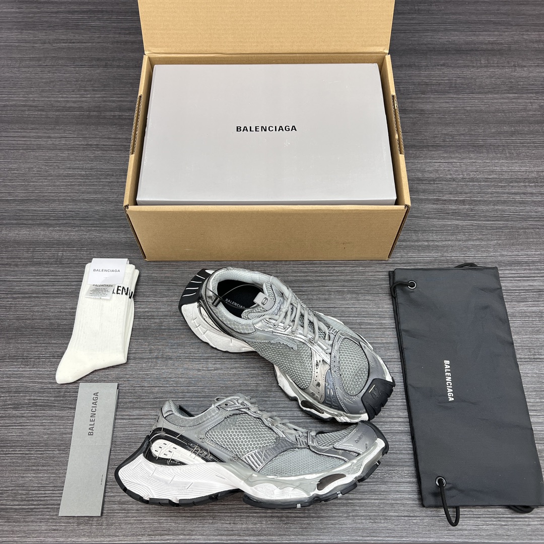 Balenciaga 高仿灰色運動鞋男款 全網布透氣設計 休閒跑步鞋| 12 Balenciaga 高仿灰色運動鞋男款 全網布透氣設計 休閒跑步鞋