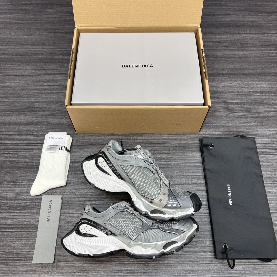 Balenciaga 高仿灰色運動鞋男款 全網布透氣設計 休閒跑步鞋| 11 Balenciaga 高仿灰色運動鞋男款 全網布透氣設計 休閒跑步鞋