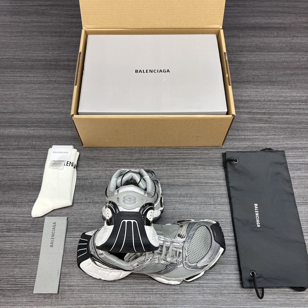 Balenciaga 高仿灰色運動鞋男款 全網布透氣設計 休閒跑步鞋| 8 Balenciaga 高仿灰色運動鞋男款 全網布透氣設計 休閒跑步鞋
