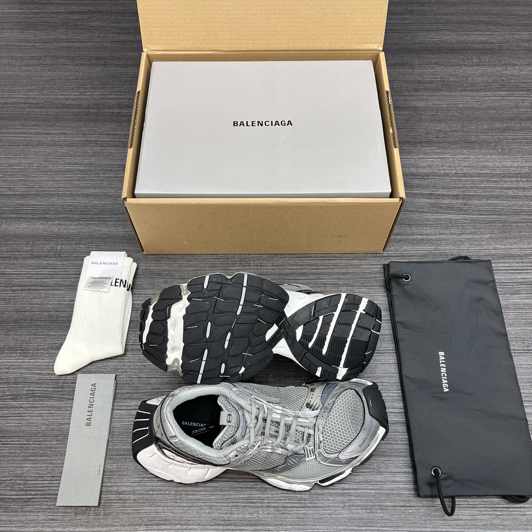 Balenciaga 高仿灰色運動鞋男款 全網布透氣設計 休閒跑步鞋| 7 Balenciaga 高仿灰色運動鞋男款 全網布透氣設計 休閒跑步鞋