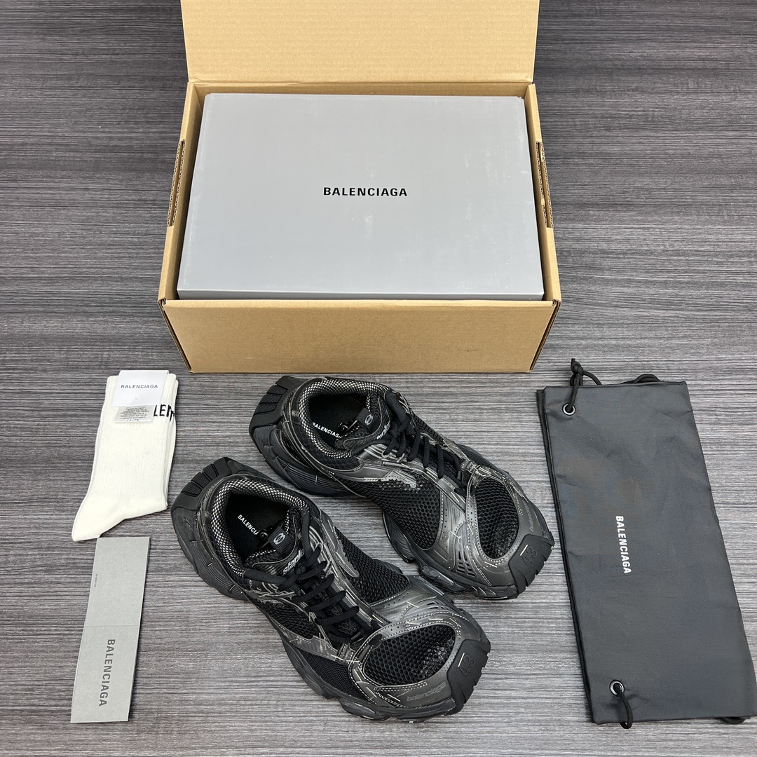 Balenciaga 原單黑迷彩老爹鞋男款 織紋鞋面 街頭感十足| 13 Balenciaga 原單黑迷彩老爹鞋男款 織紋鞋面 街頭感十足