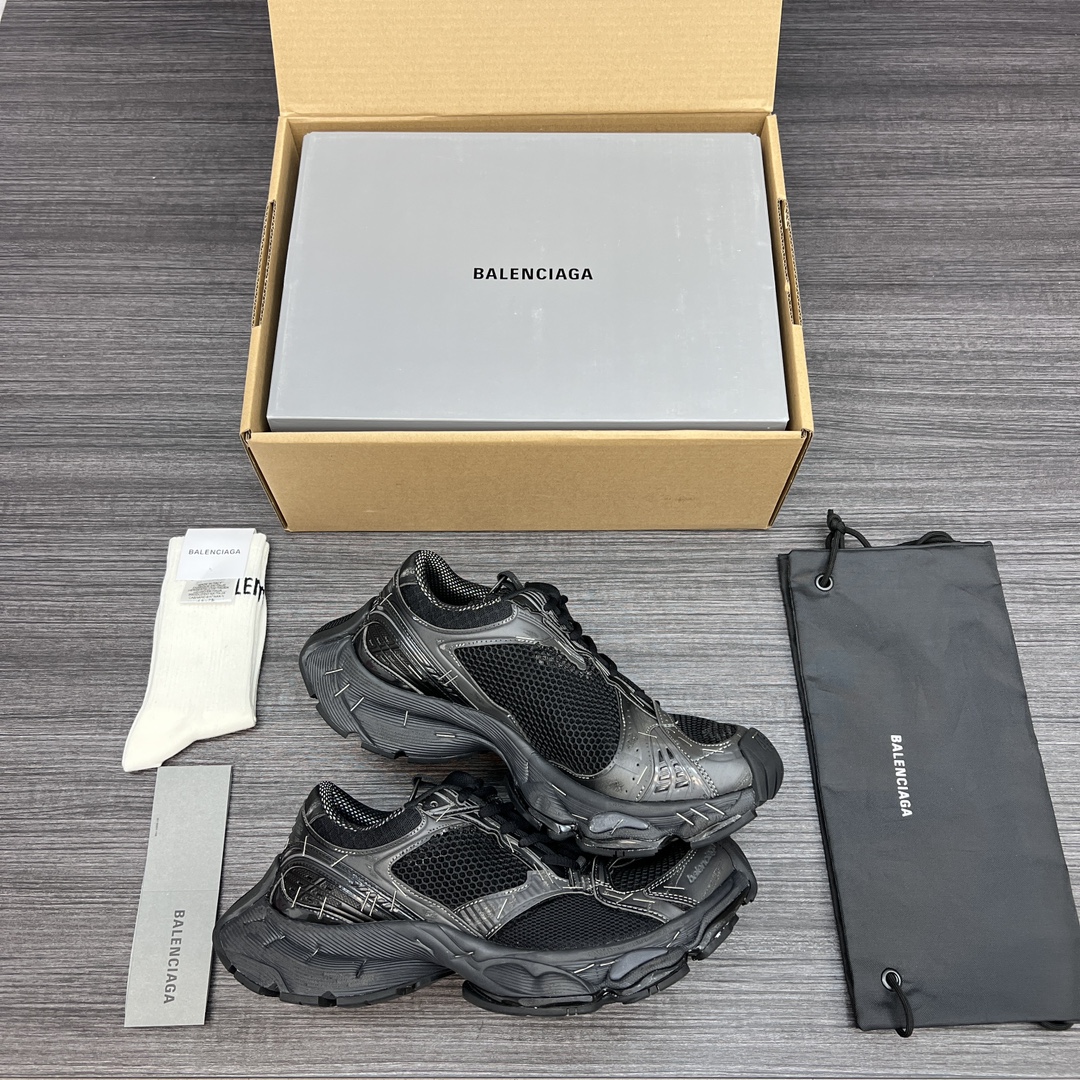 Balenciaga 原單黑迷彩老爹鞋男款 織紋鞋面 街頭感十足| 11 Balenciaga 原單黑迷彩老爹鞋男款 織紋鞋面 街頭感十足