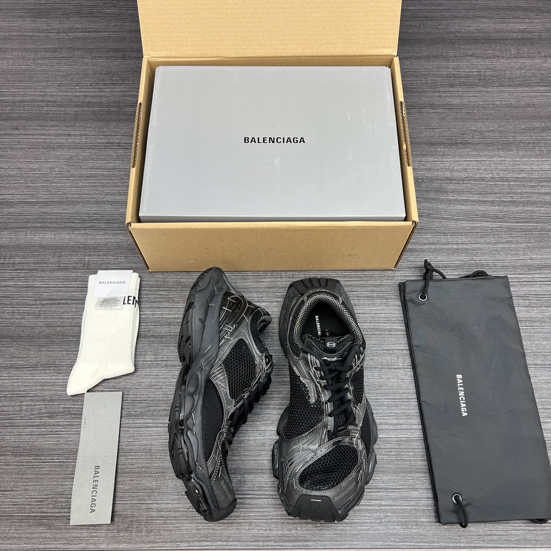Balenciaga 原單黑迷彩老爹鞋男款 織紋鞋面 街頭感十足| 9 Balenciaga 原單黑迷彩老爹鞋男款 織紋鞋面 街頭感十足
