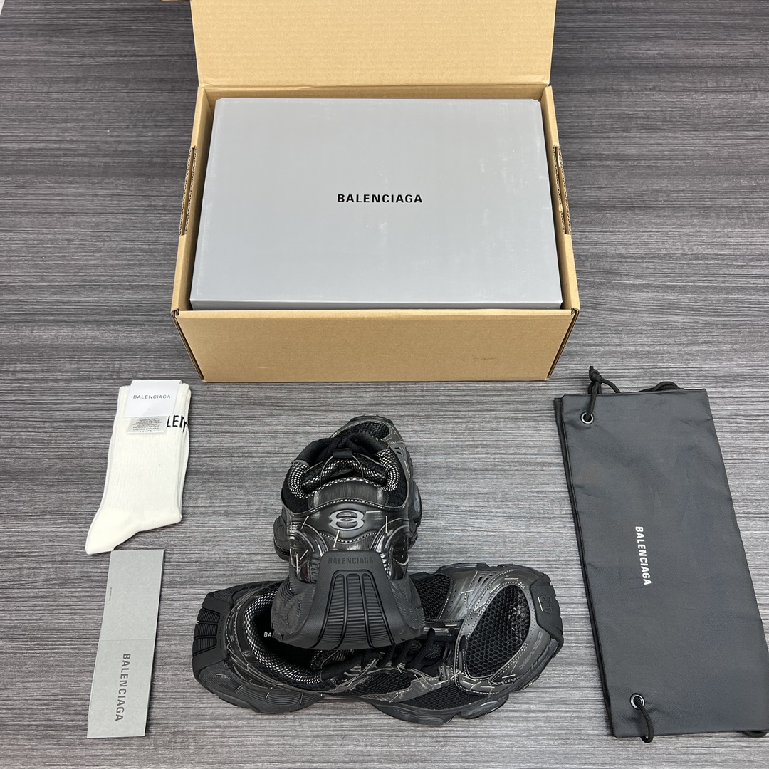 Balenciaga 原單黑迷彩老爹鞋男款 織紋鞋面 街頭感十足| 8 Balenciaga 原單黑迷彩老爹鞋男款 織紋鞋面 街頭感十足